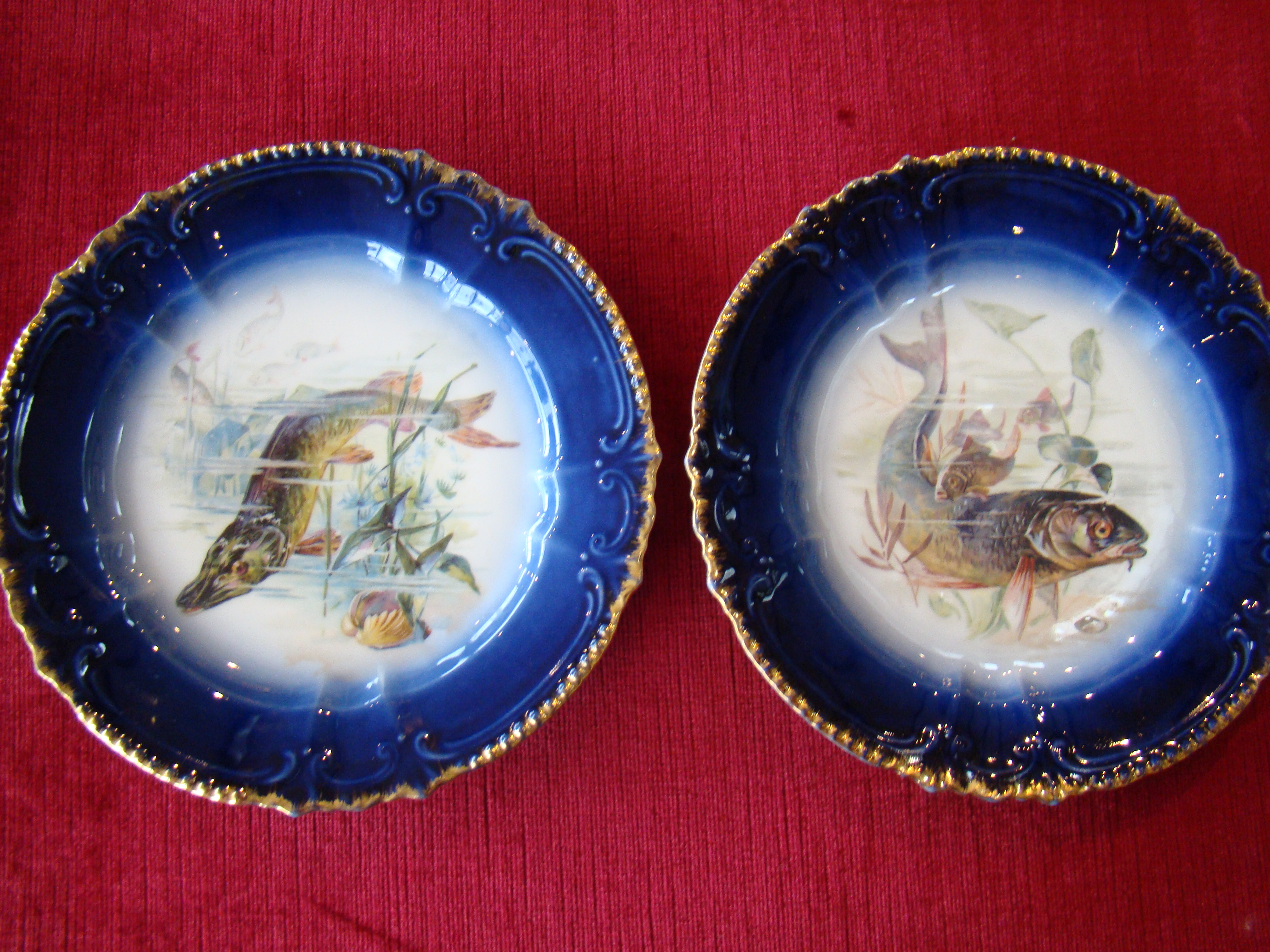 A spectacular and complete fish service for 12 made in Bavaria between 1890-1910 — image 6