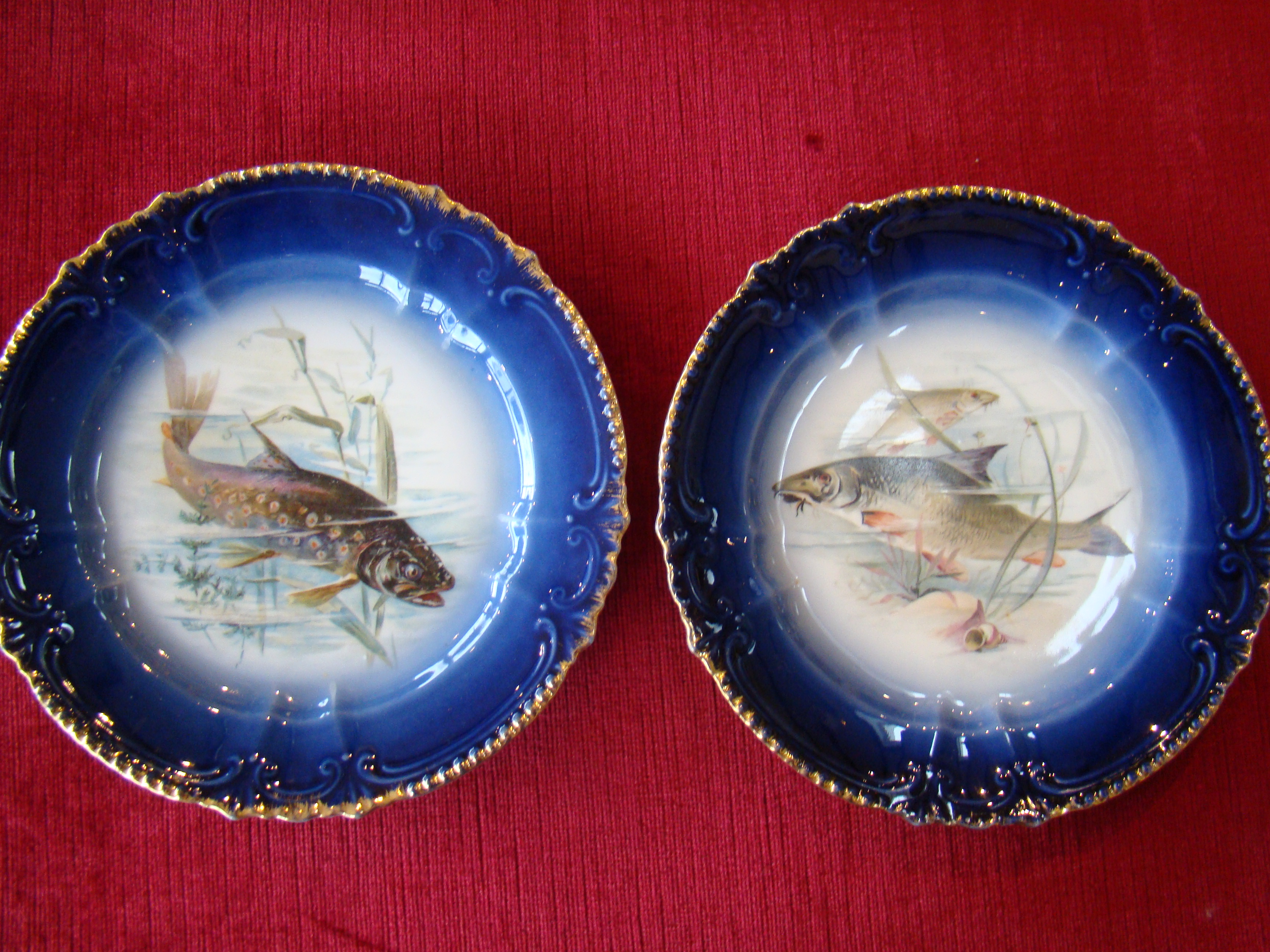 A spectacular and complete fish service for 12 made in Bavaria between 1890-1910 — image 7