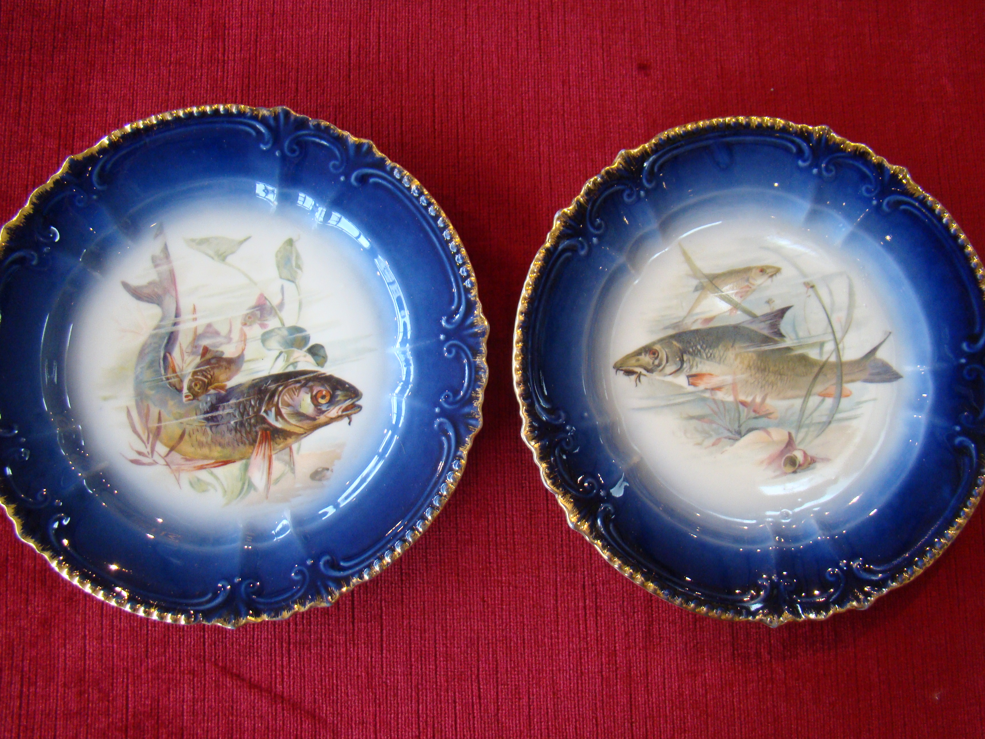 A spectacular and complete fish service for 12 made in Bavaria between 1890-1910 — image 9