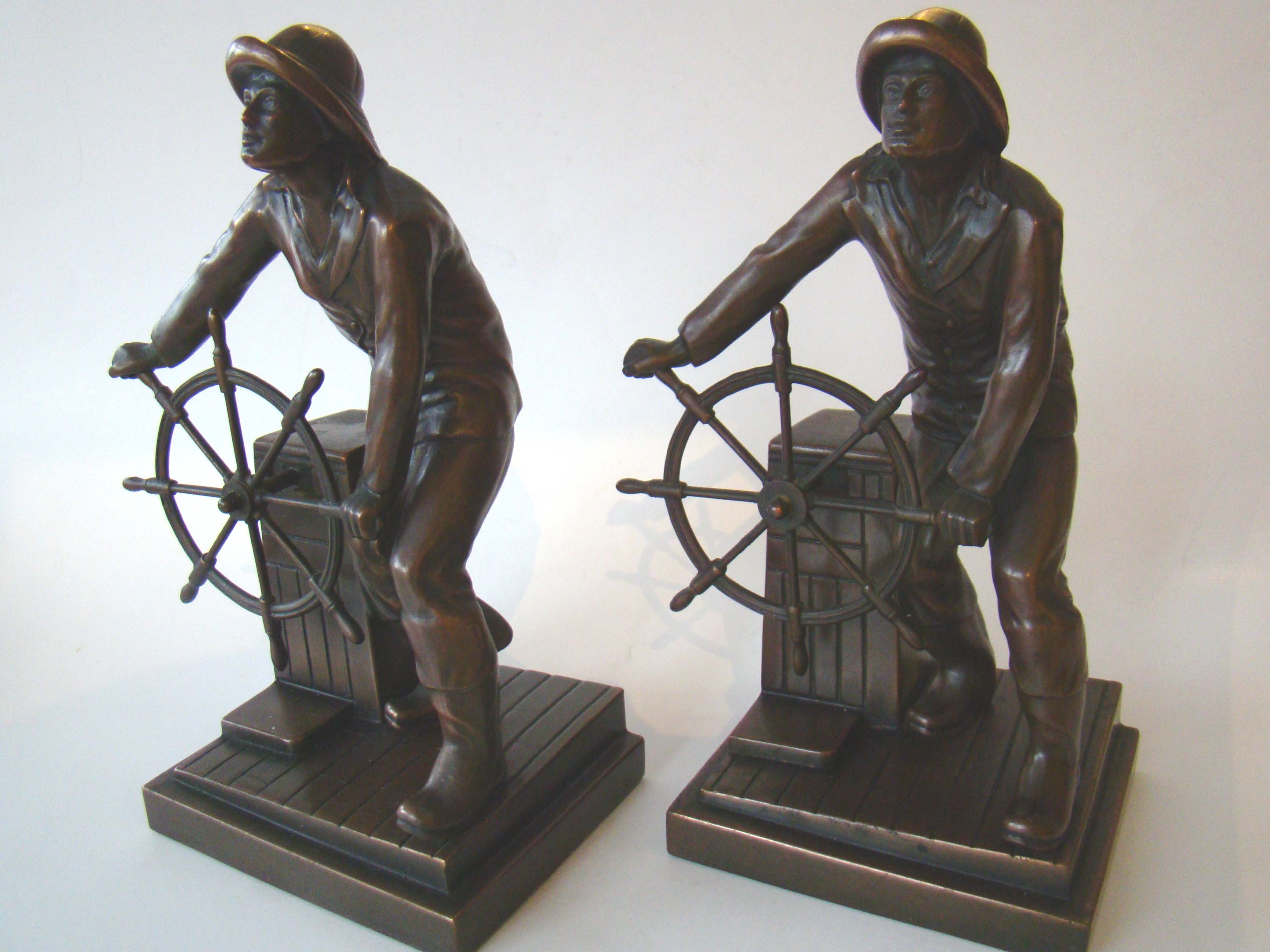 The finest pair of 'Gloucester fisherman' bookends circa 1930 that I have ever seen!!