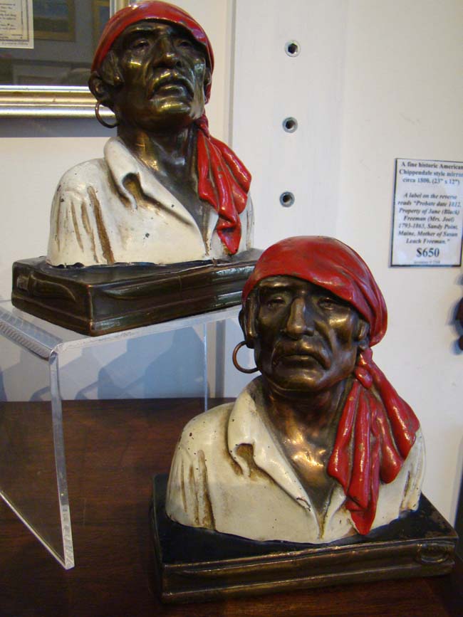 A nice pair of Pirate bookends by the Pompeian Bronze Company circa 1930-1940