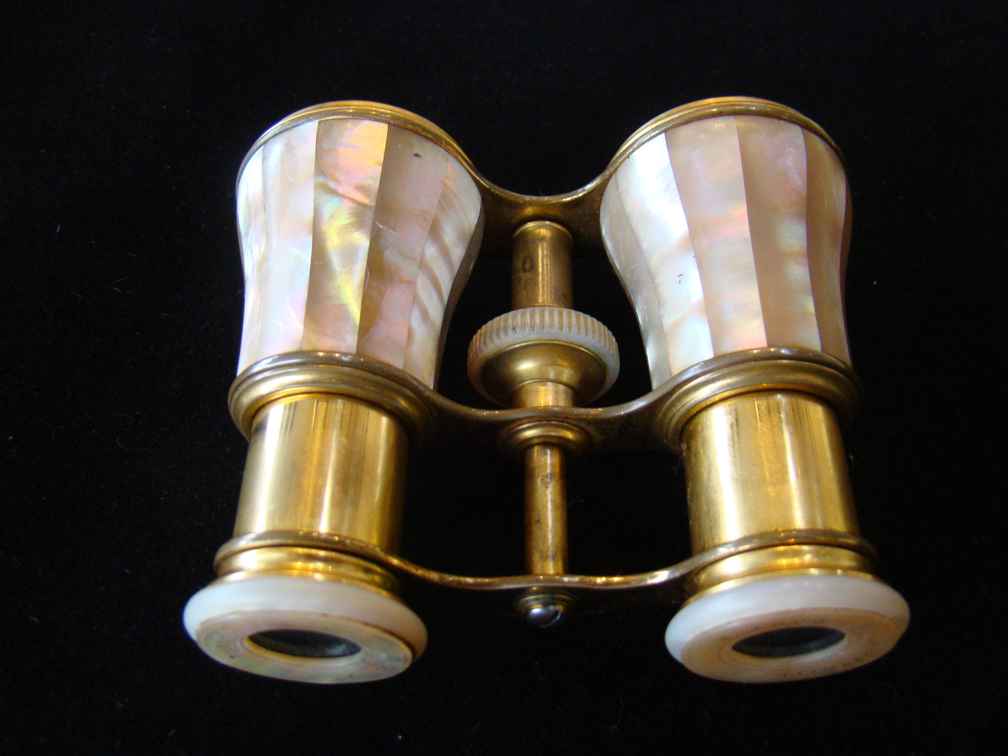 A fine pair of French opera glasses made by Lemaire of Paris and retailed by Alexander Stowell of Boston circa 1890