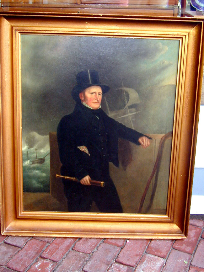 Portrait of an American Sea Captain, circa 1850.
