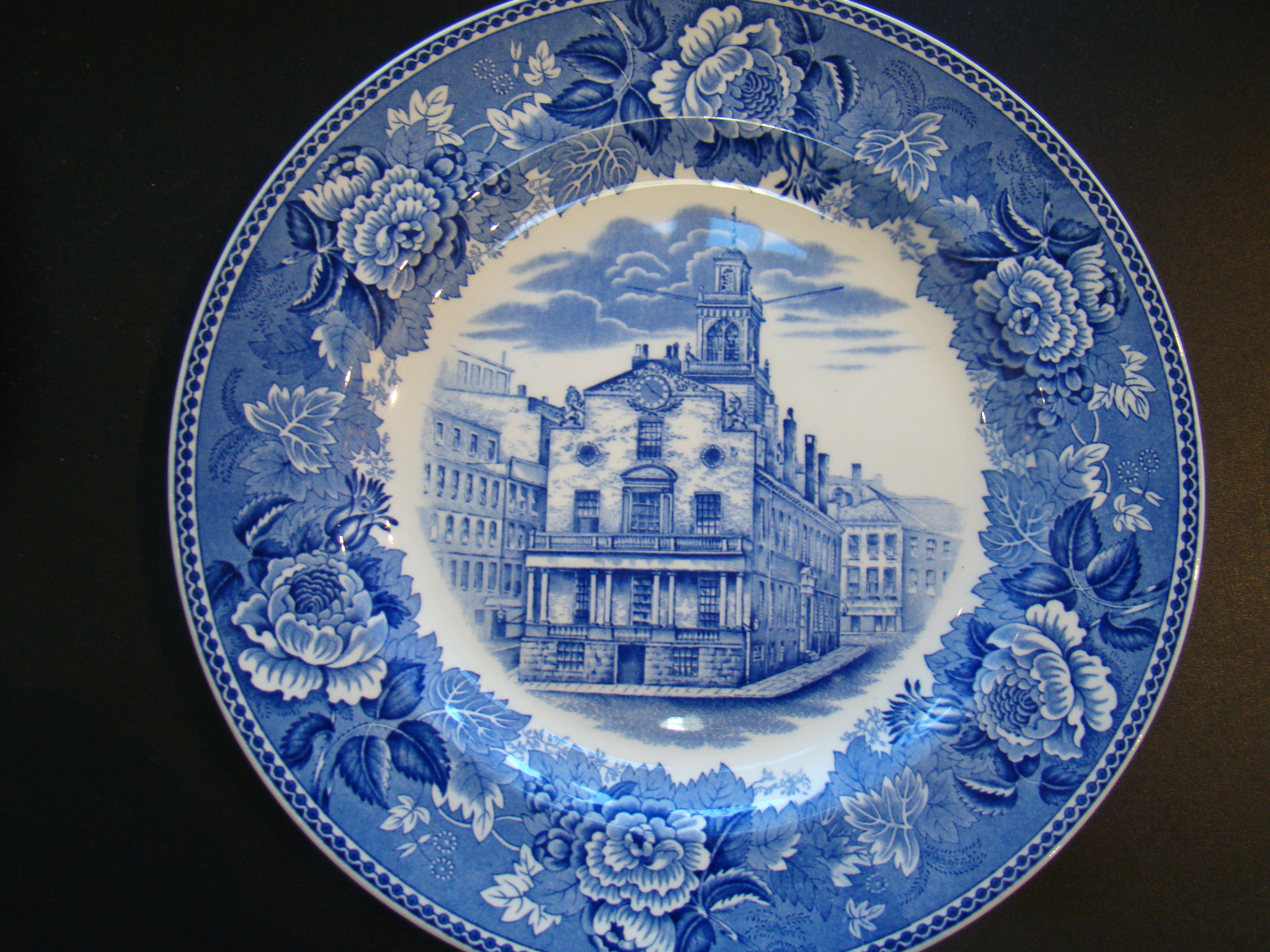 A group of six "Boston History" commemorative plates made by Wedgwood and commissioned by Shreve, Crump & Low of Boston circa 1932 — image 2