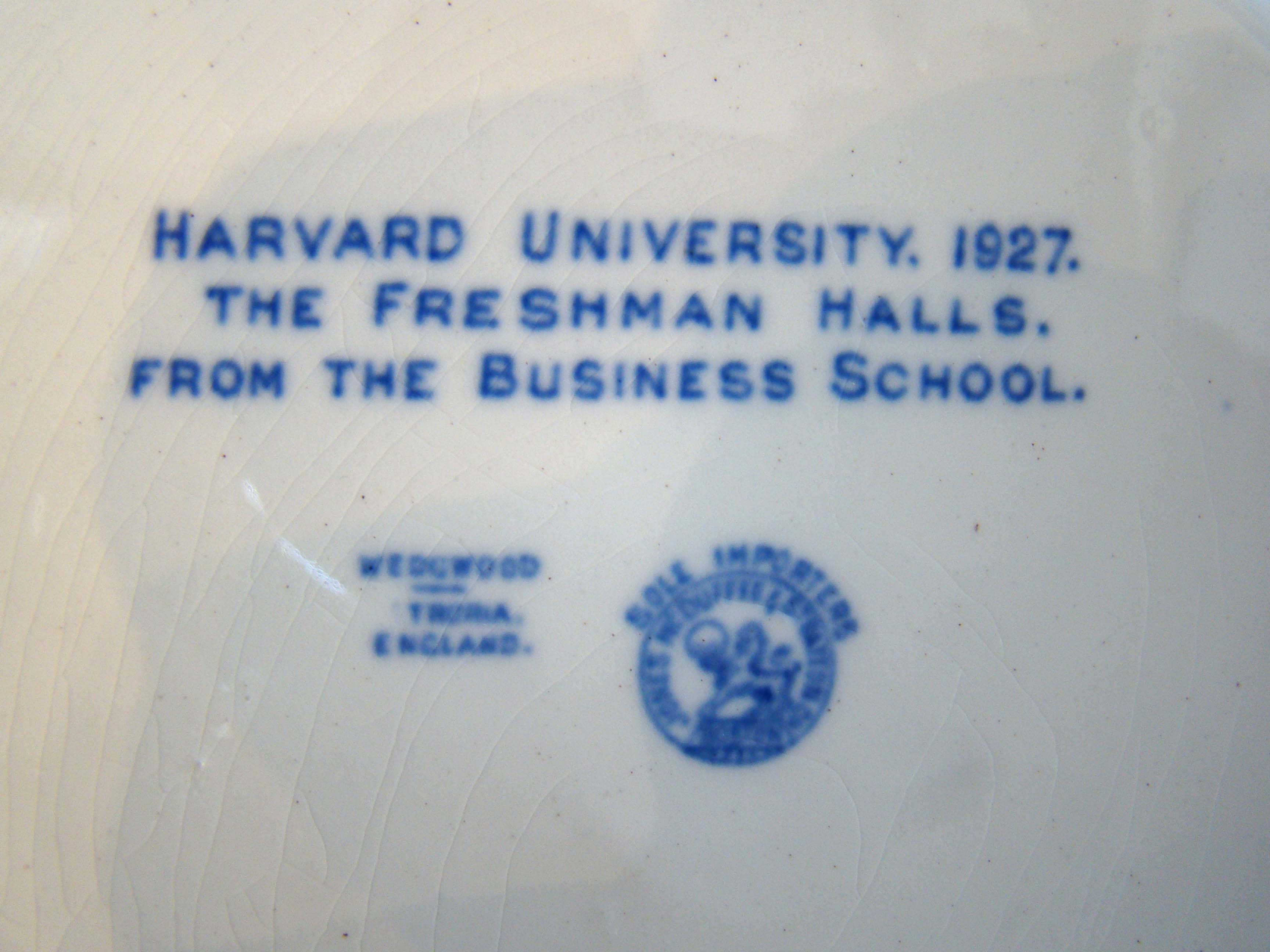 A group of six vintage "HARVARD COLLEGE" commemorative plates made by Wedgwood in 1927 — image 6