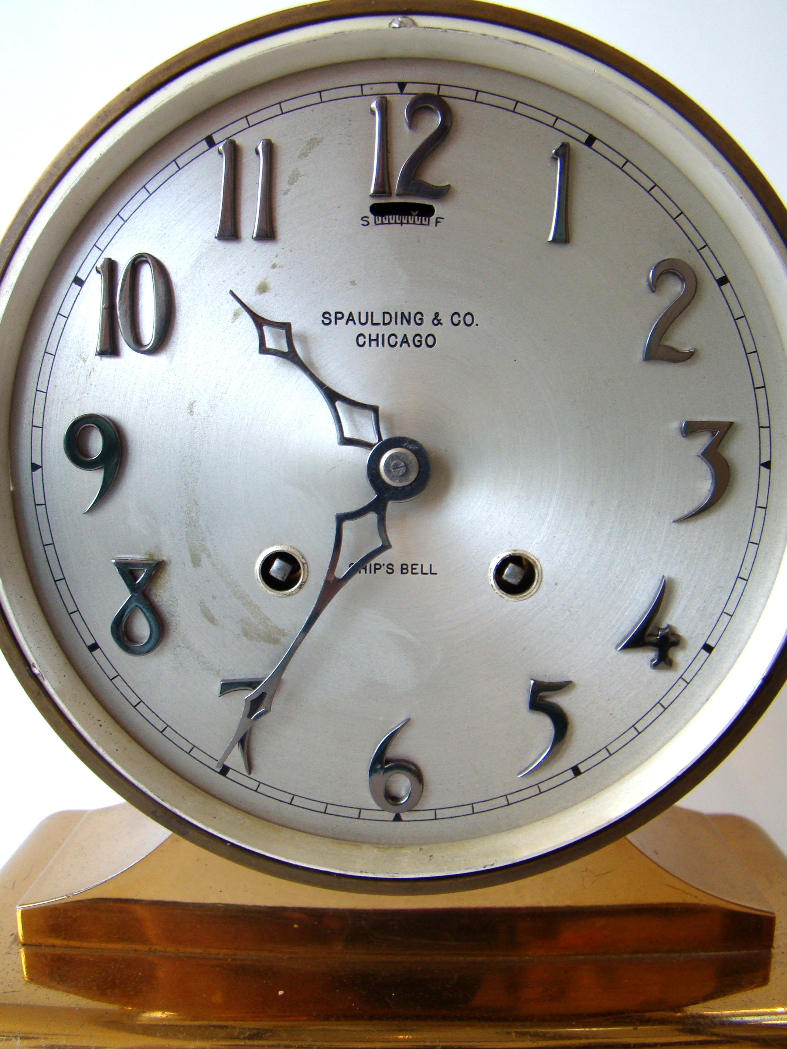 A fine vintage Chelsea Ship's Wheel clock circa 1922 with eight-day movement. — image 5