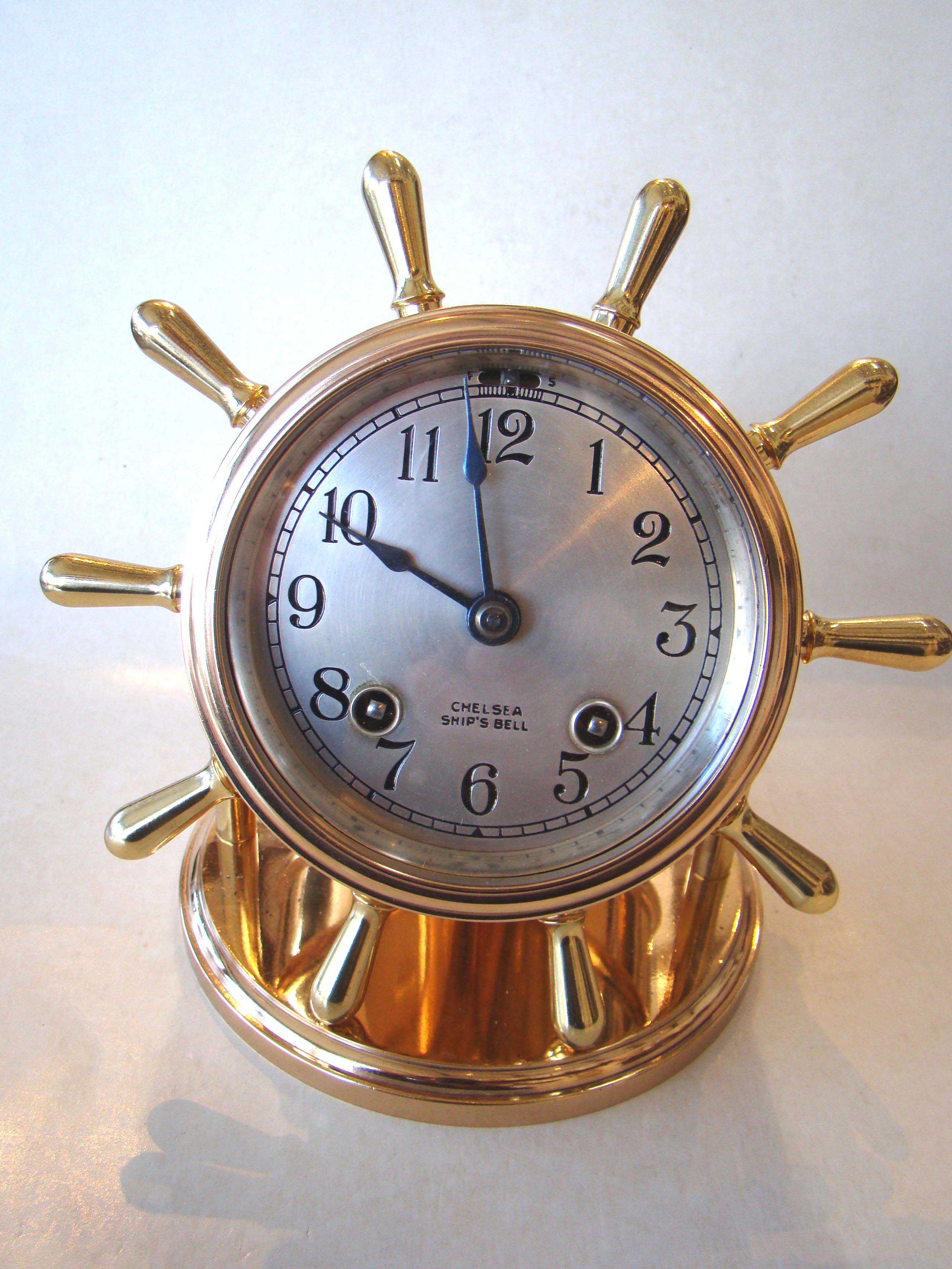 A RARE and stunning Chelsea Ship's Bell "VANDERBILT" model 8 day desk clock made in January 1939