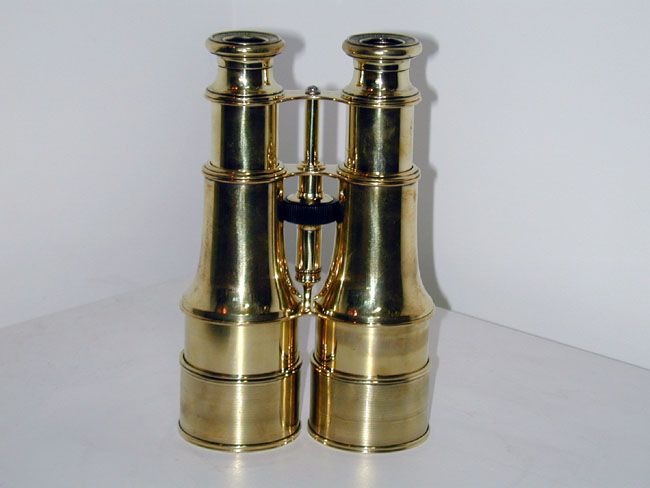 Pair of French Military All-Brass Binoculars by LeMaire of Paris Circa 1880