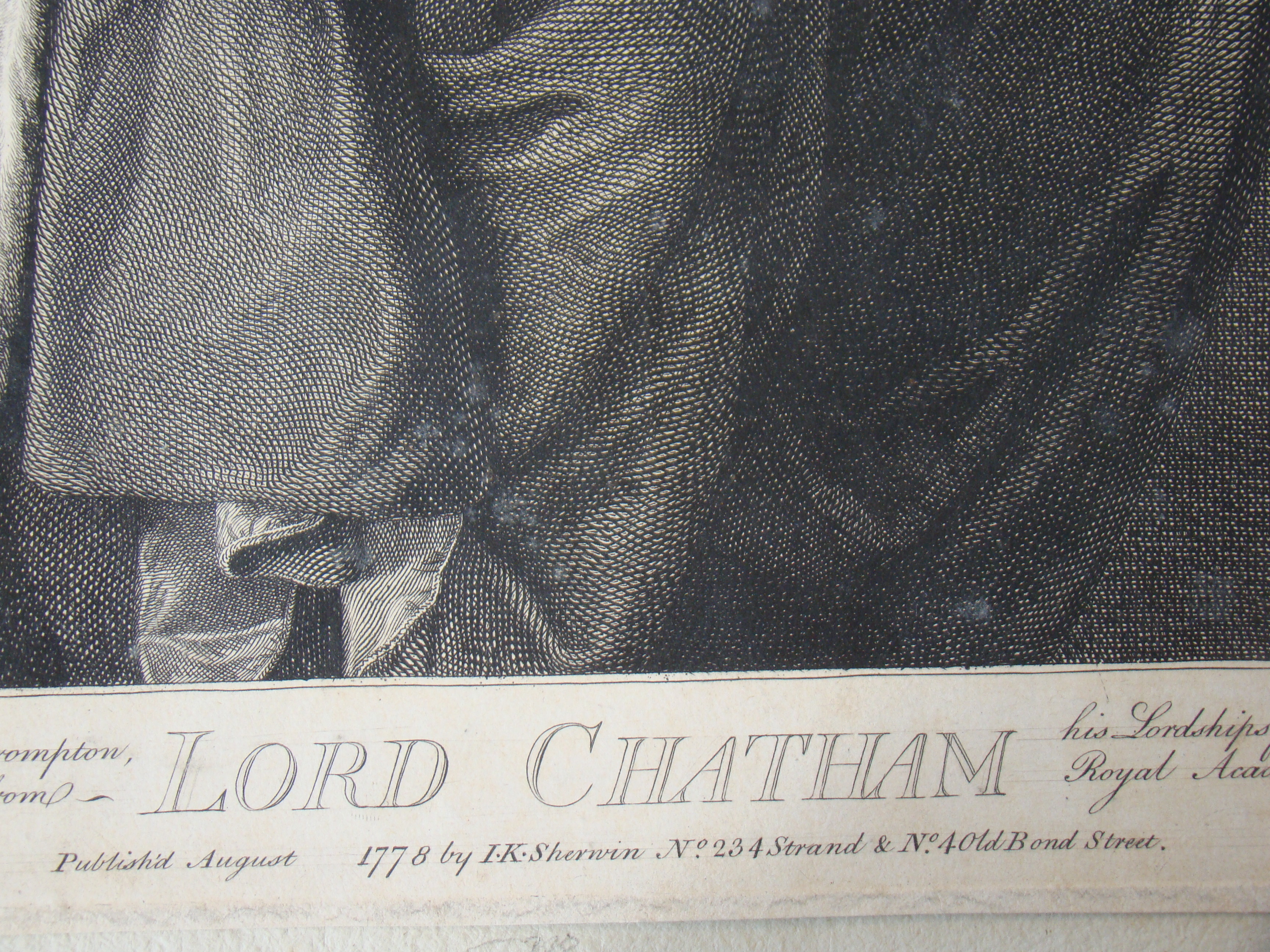 An original 18th century engraving of William Pitt (1708-1778) Prime Minister and 1st Earl of Chatham — image 2