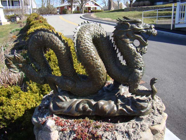 A fabulous vintage bronze Chinese Dragon Sculpture — image 3