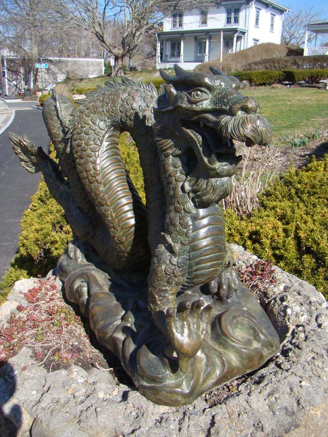 A fabulous vintage bronze Chinese Dragon Sculpture — image 2