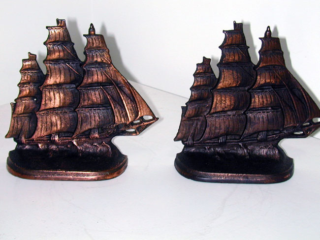 Clipper Ship Bookends made in 1924