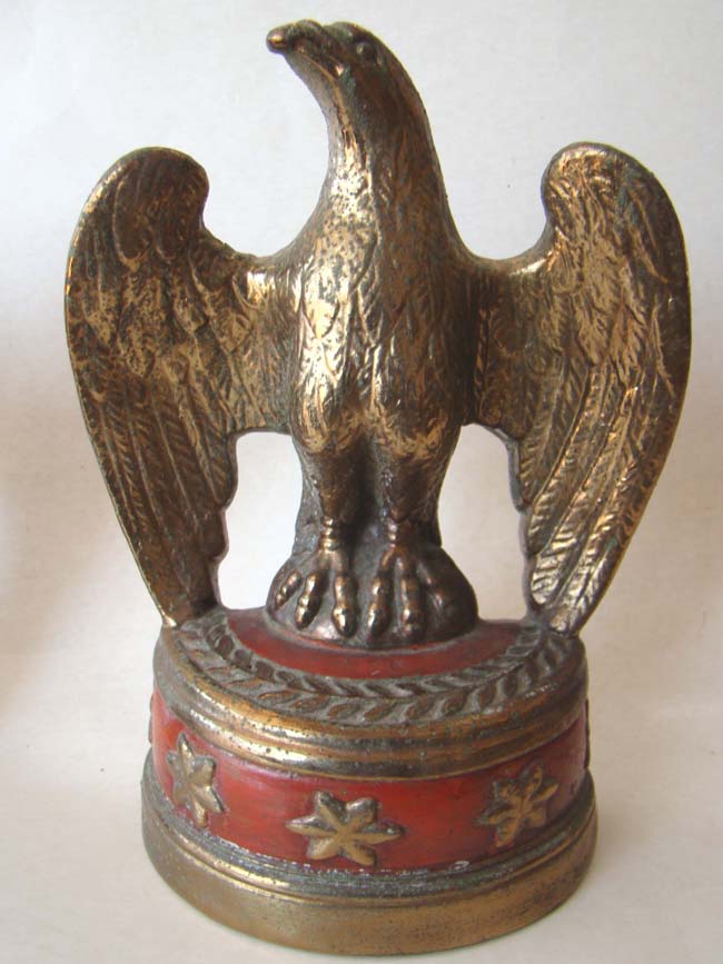 A pair of American Eagle bookends with a connection to President John F. Kennedy made by the Marion Bronze Company circa 1935 — image 2