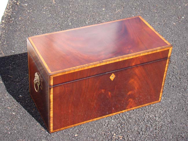 A stunning 19th century 'style' mahogany storage box