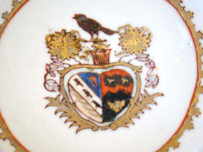 A fine early 19th century Chinese Export Armorial reticulated bowl — image 2