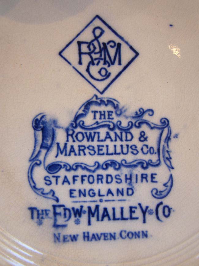 a vintage YALE University souvenir plate made by Rowland & Marsellus in 1905 — image 2