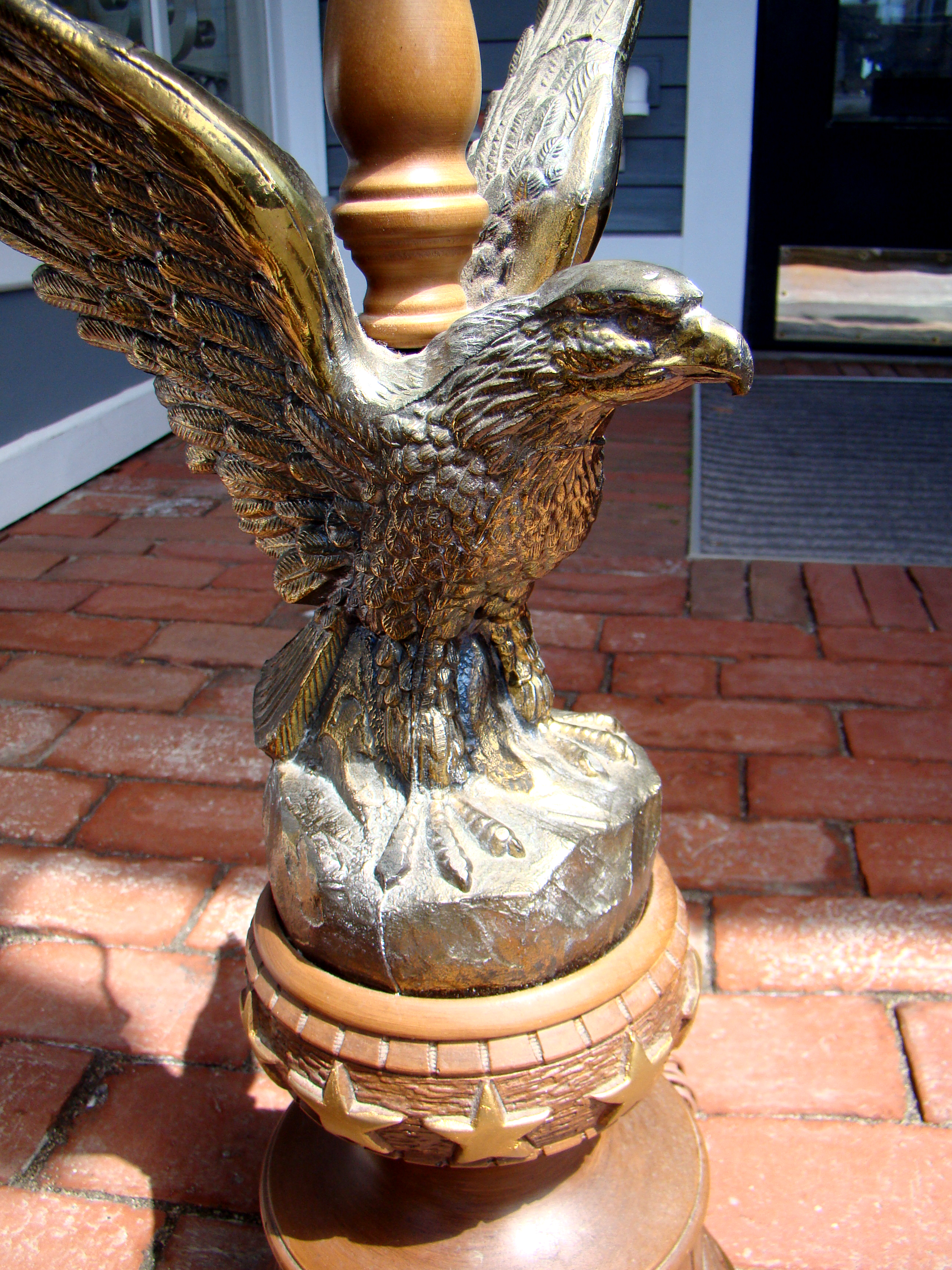 A pair of American Eagle Patriotic lamps circa 1960 — image 2