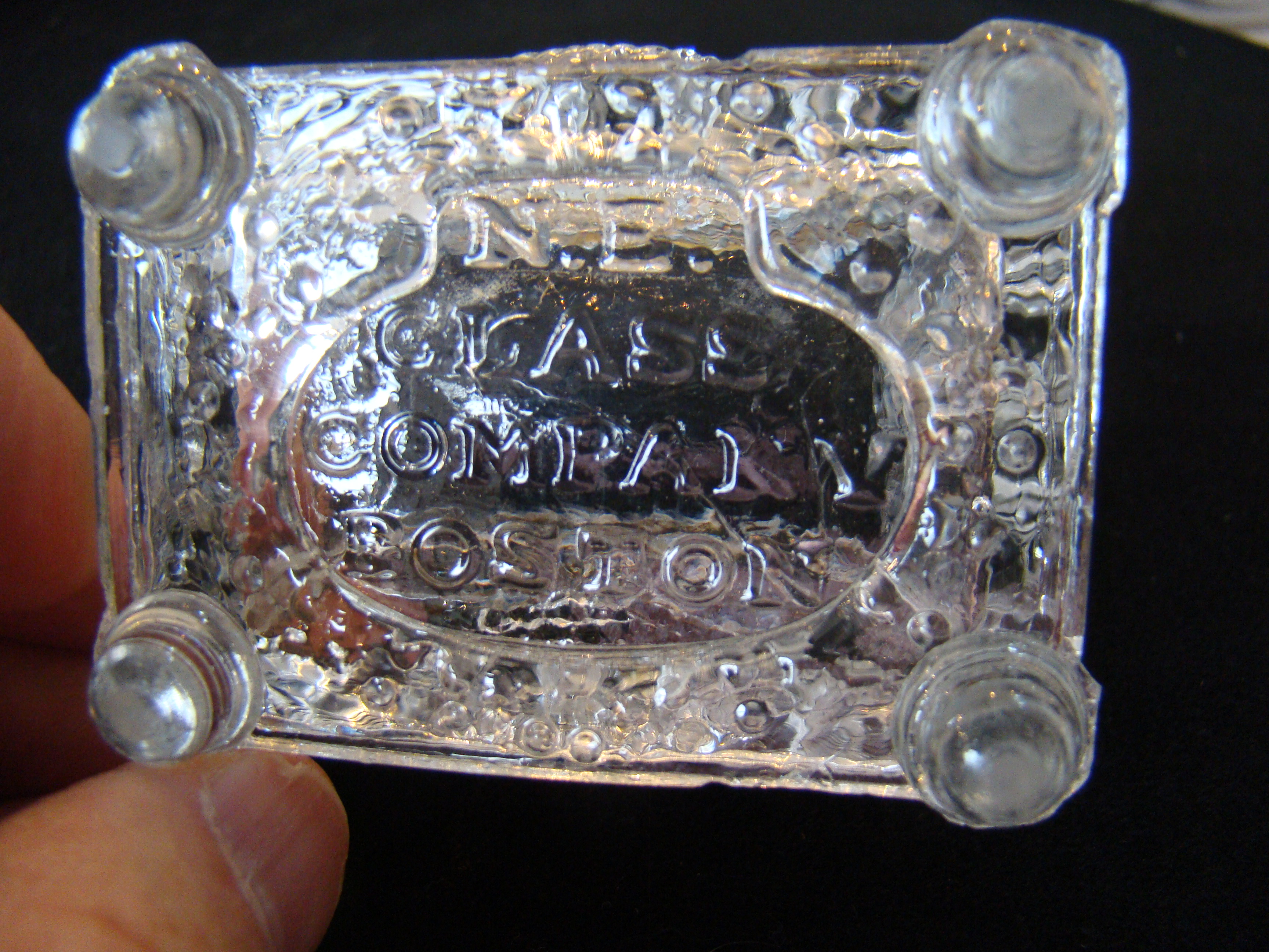 A fine and rare 19th century salt dish made by the New England Glass Company circa 1870 — image 2