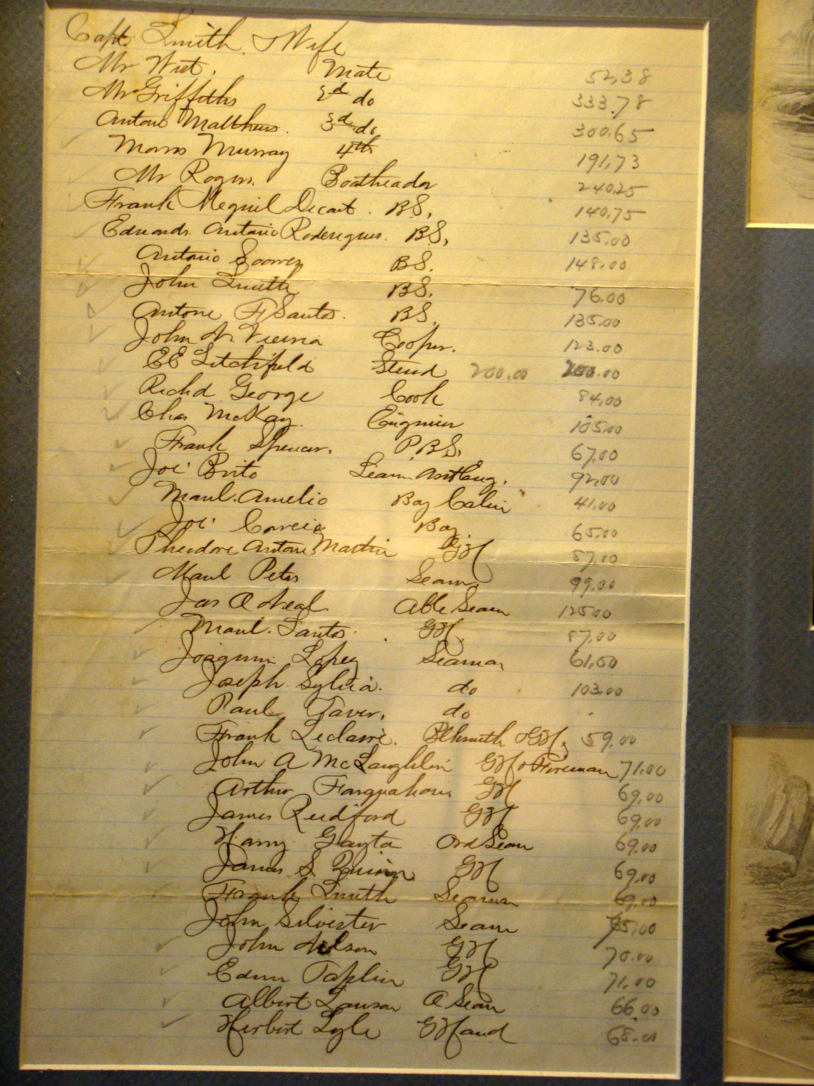 An attractive collection of historic ephemera relating to the whaling ship Josephine of New Bedford — image 3
