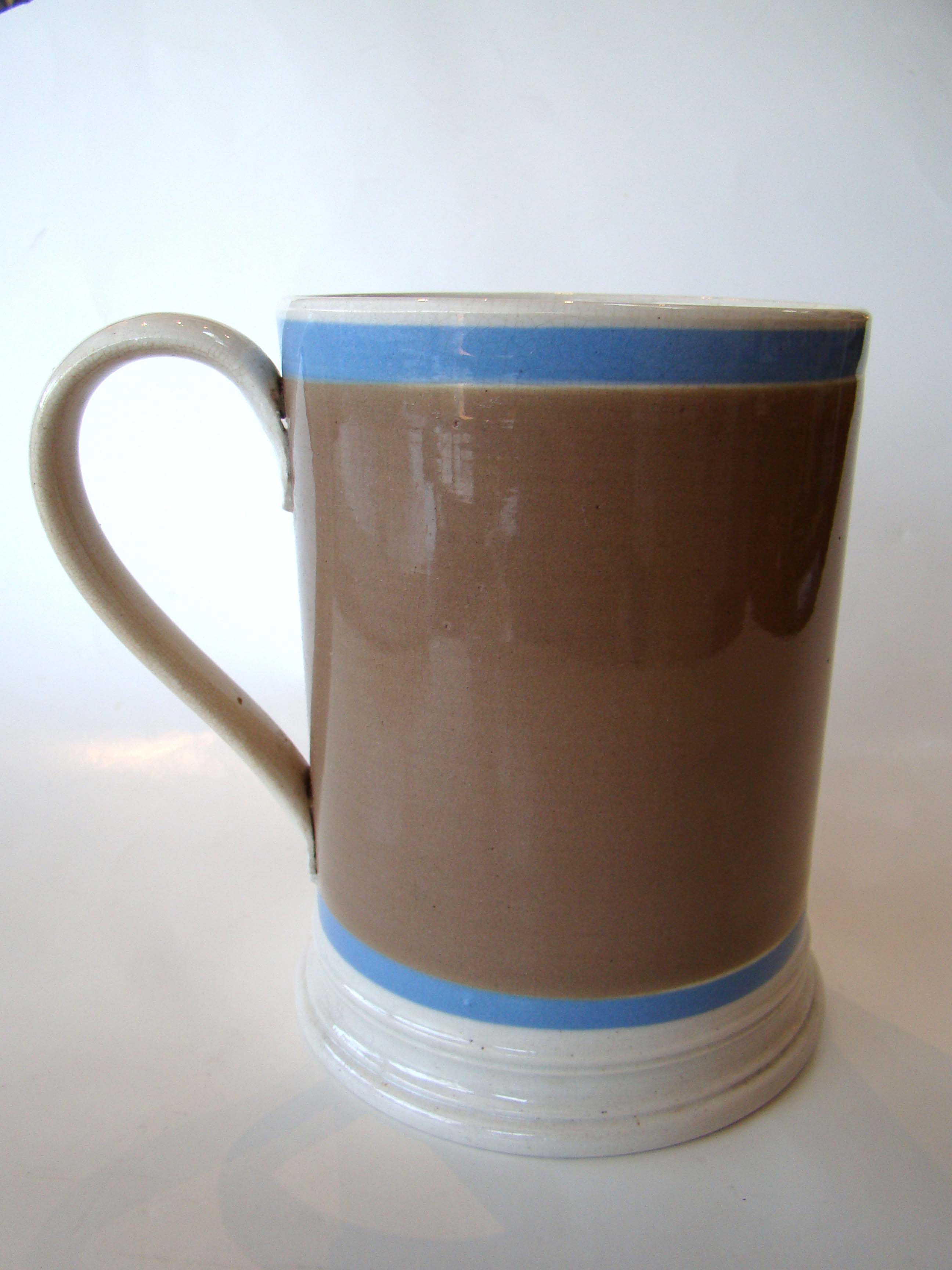A fine large 19th century Mocha ware Mug