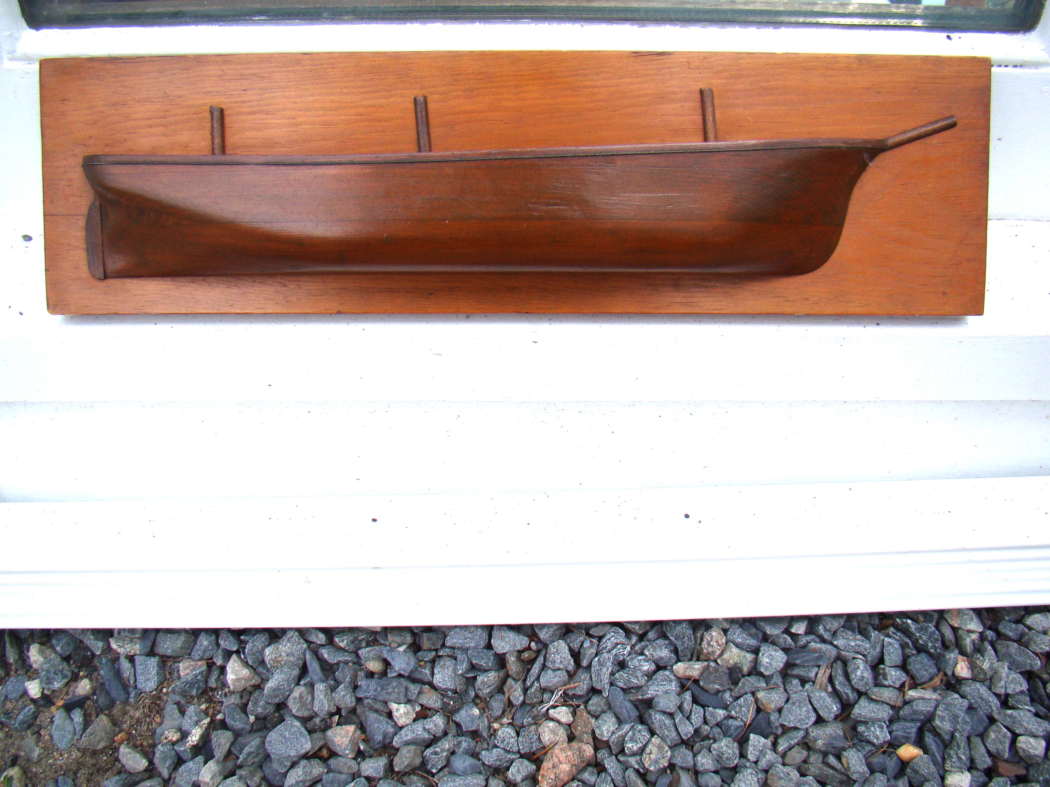 A fine small 19th century ship builder's half hull model of a clipper ship