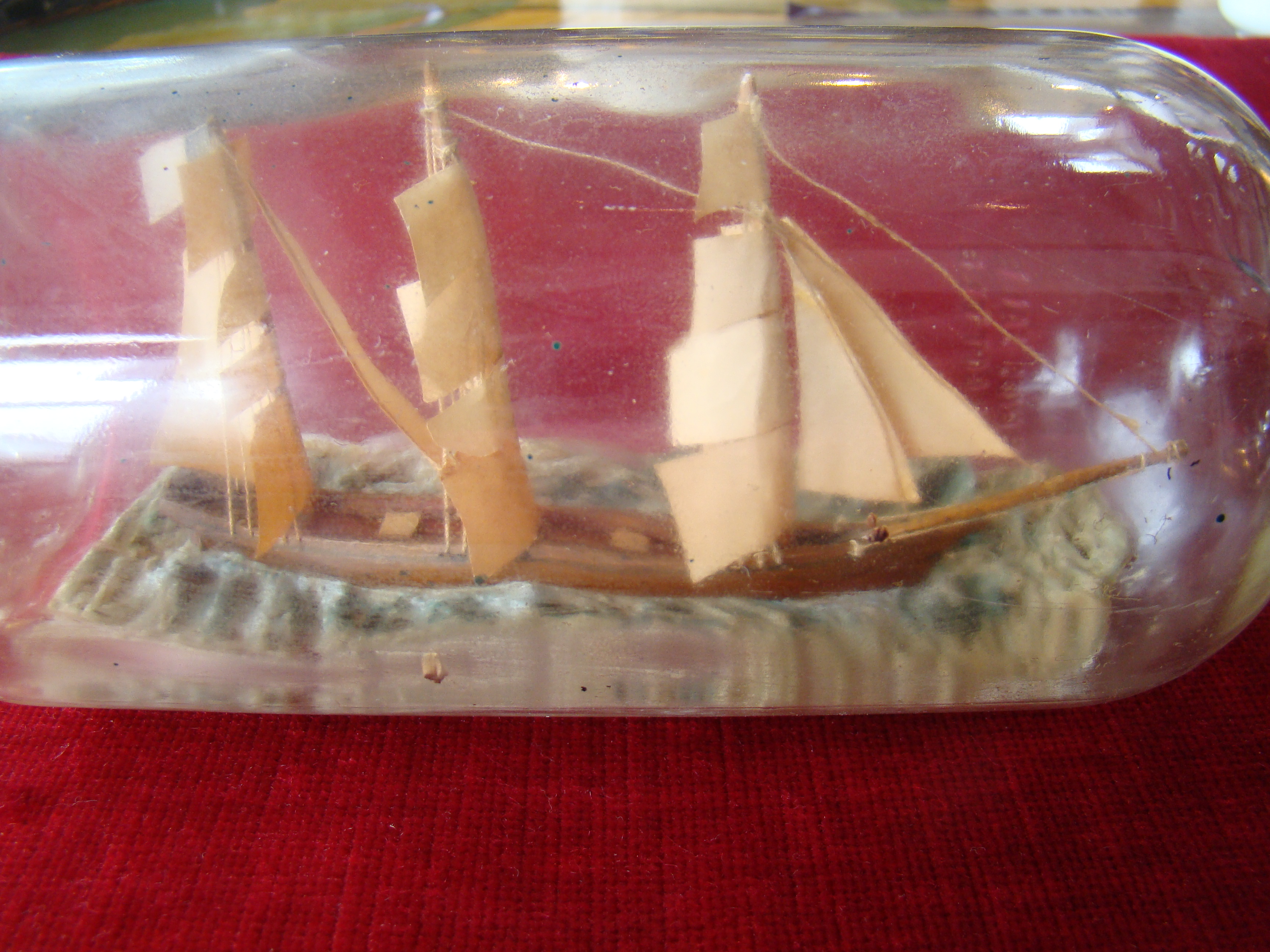 An attractive vintage "Clipper ship" in a bottle circa 1930-1940