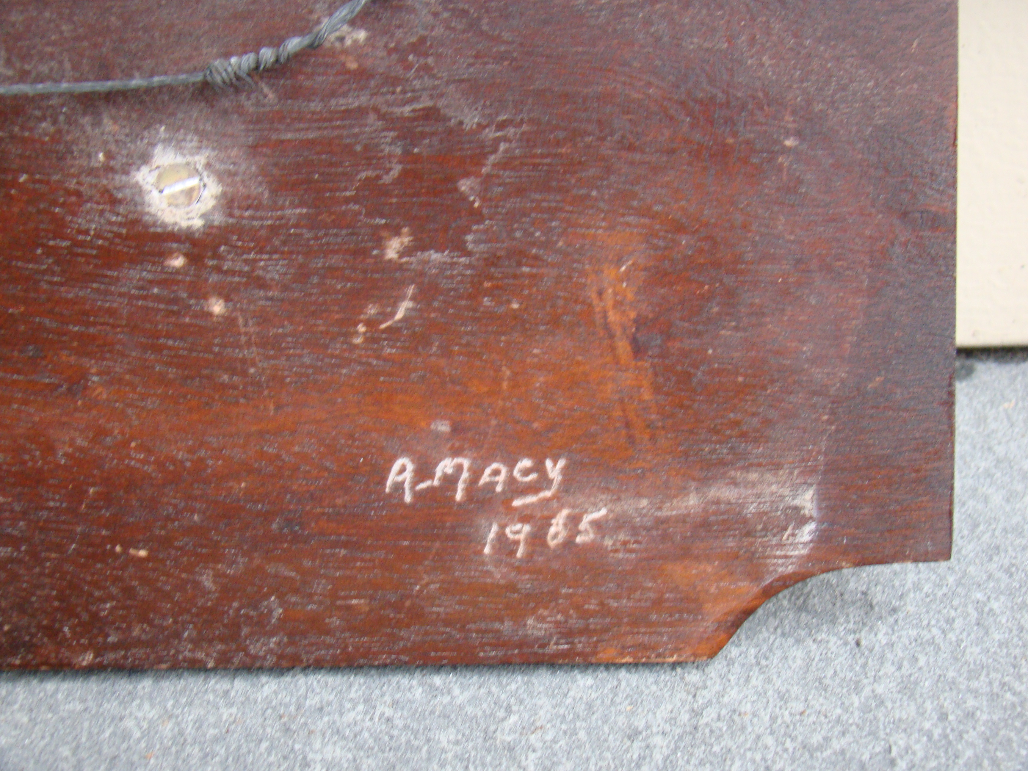 A beautiful whale bone half hull model of a whale boat by Aletha Macy of Nantucket 1965 — image 3