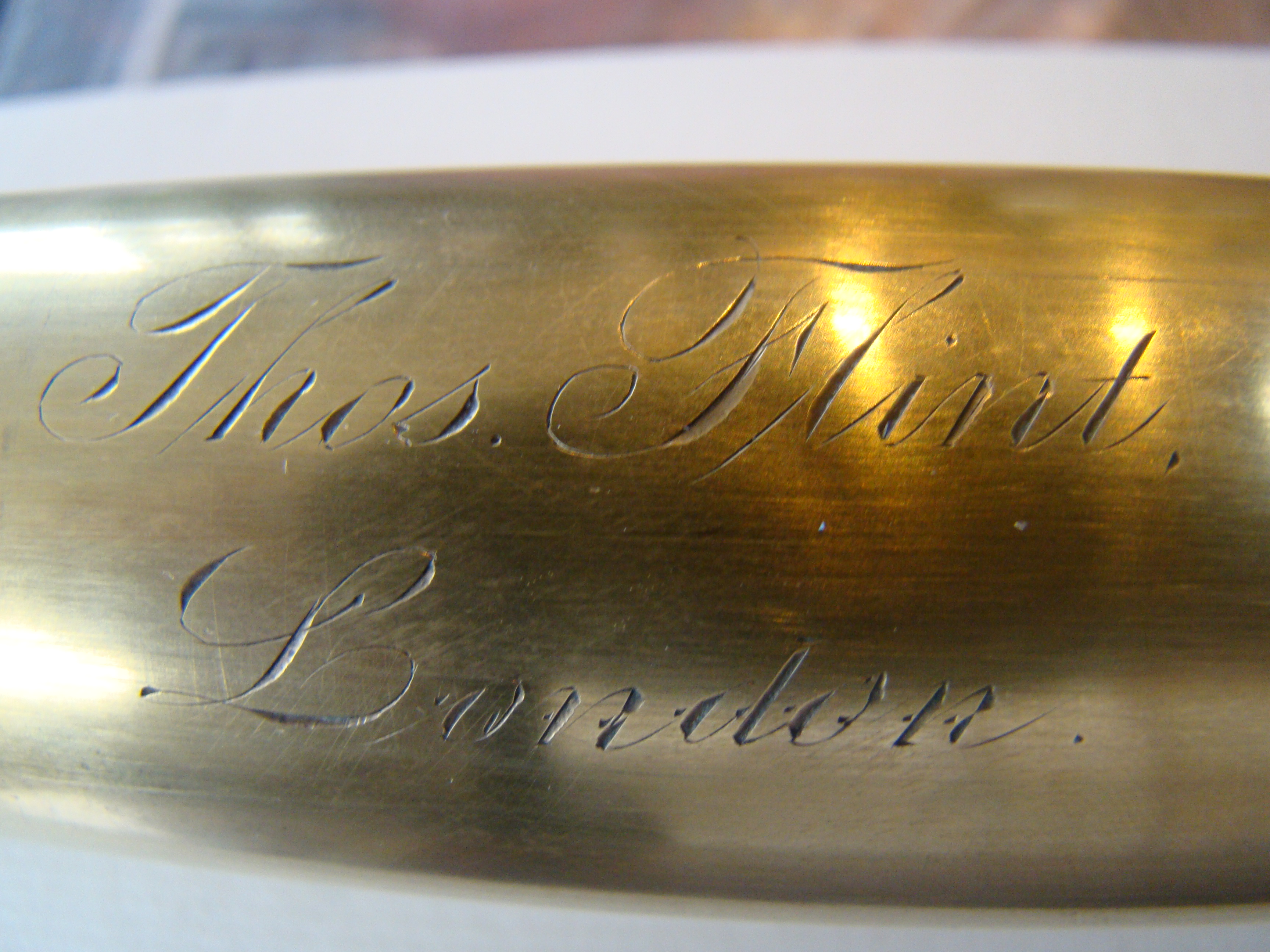 A fine 19th century mariner's two-draw telescope made by Thomas Flint of London, 1837-1848 — image 4