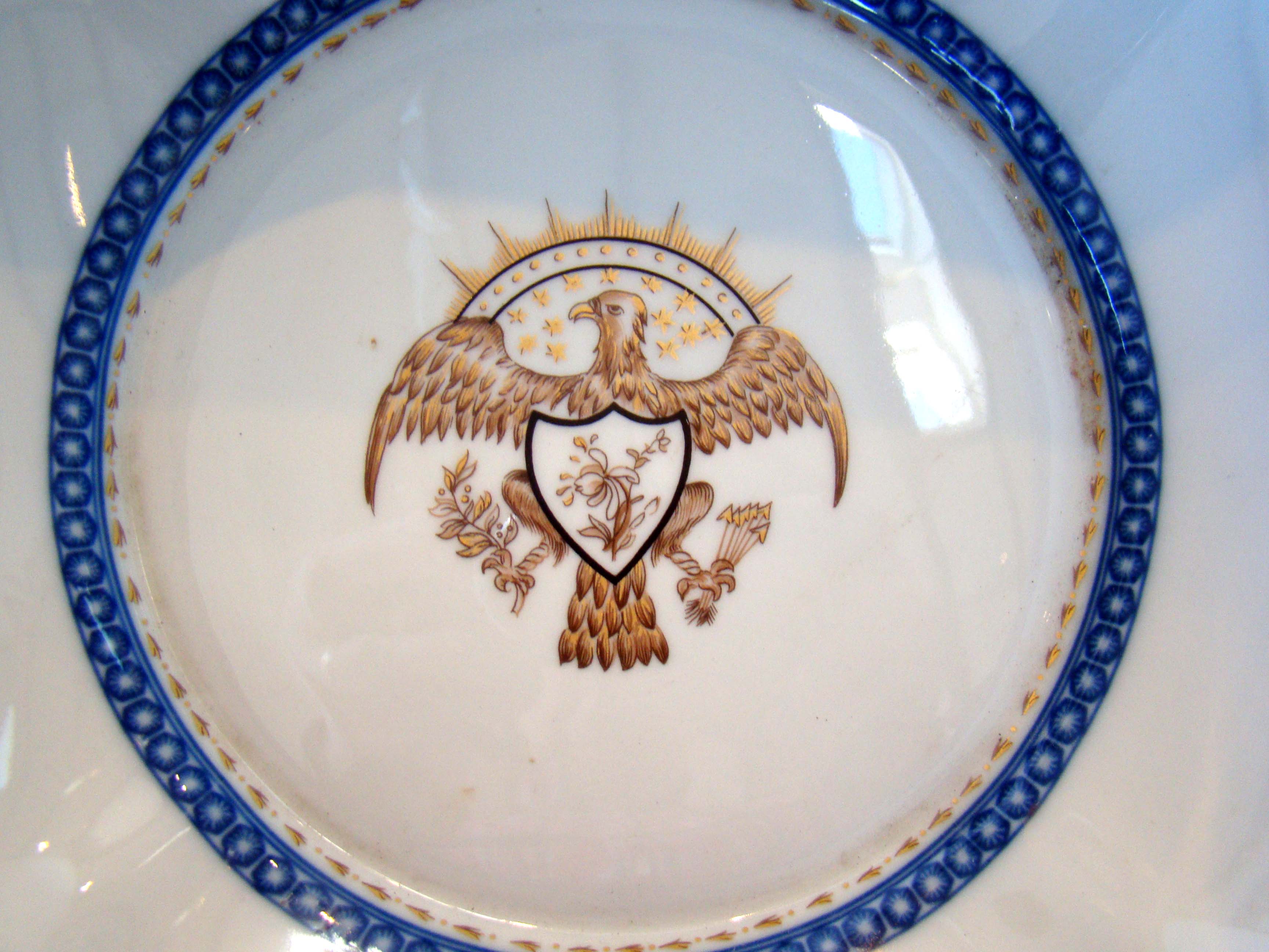 A large and stunning Chinese Export "style"  bowl commemorating BOSTON history — image 2