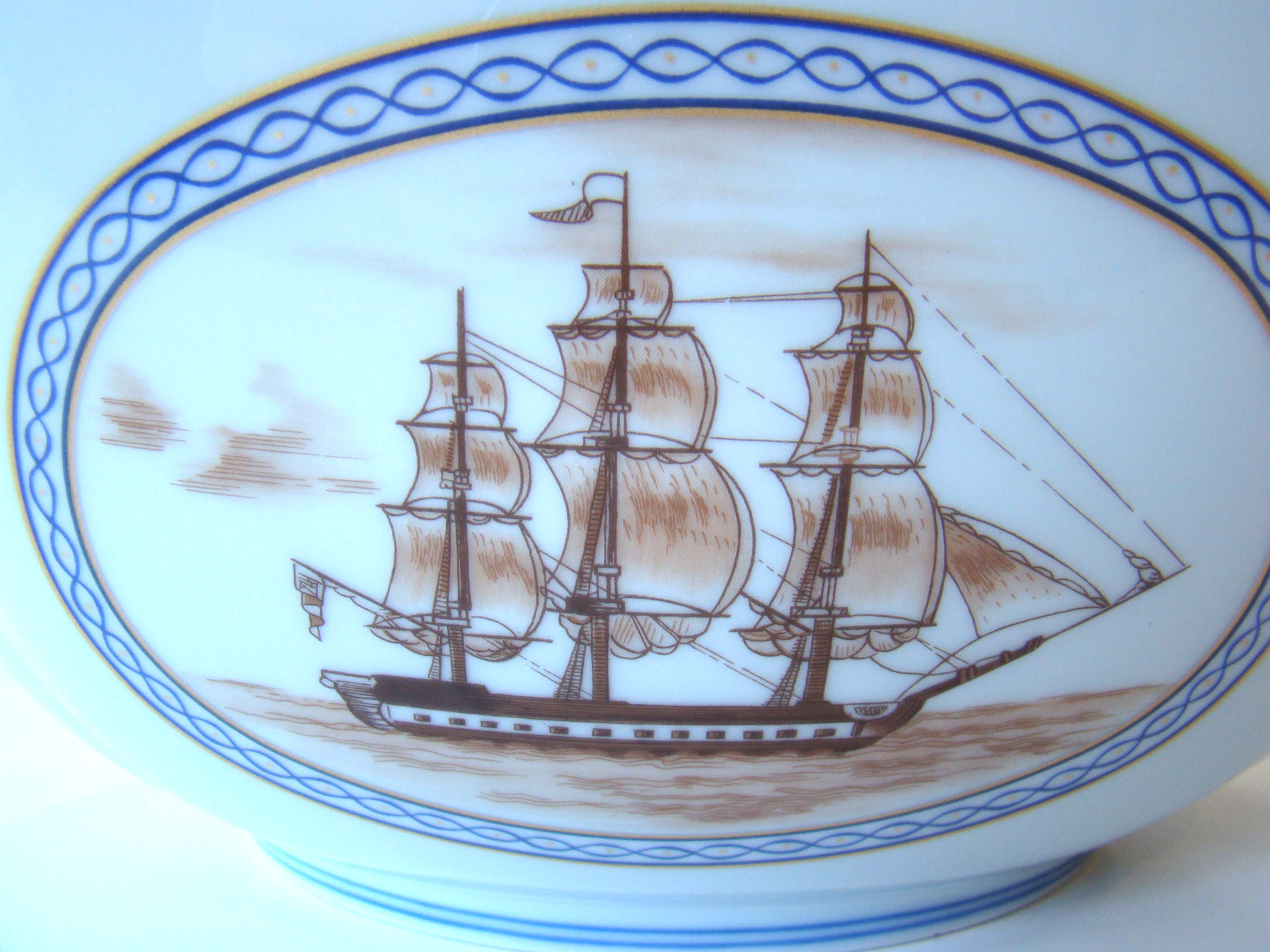 A large and stunning Chinese Export "style"  bowl commemorating BOSTON history — image 4