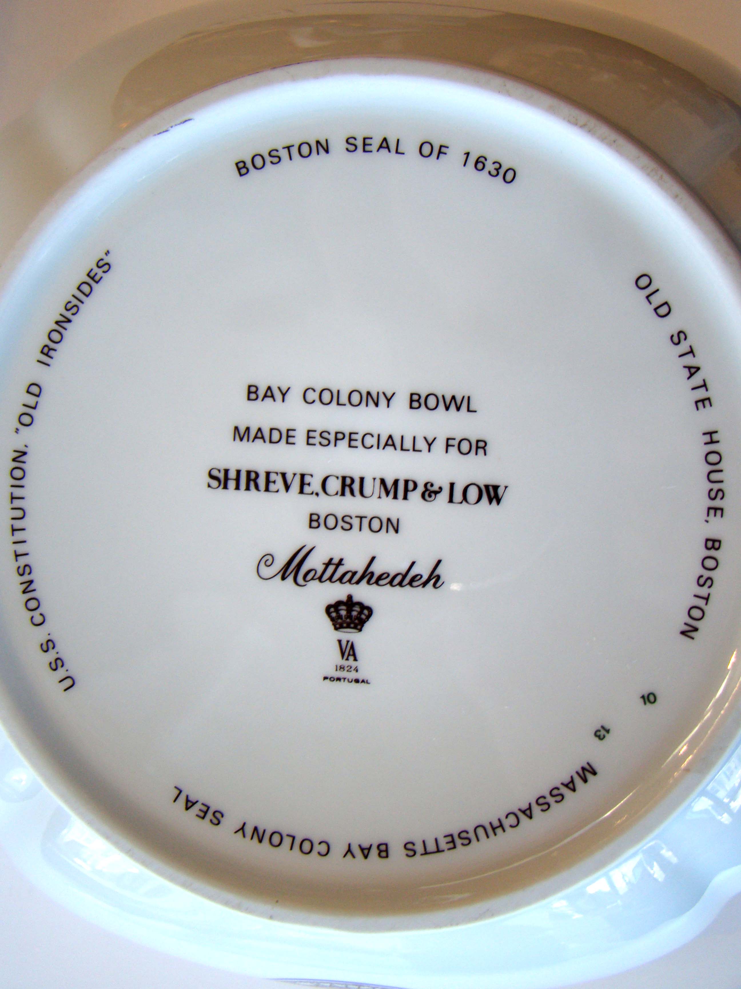 A large and stunning Chinese Export "style"  bowl commemorating BOSTON history — image 7