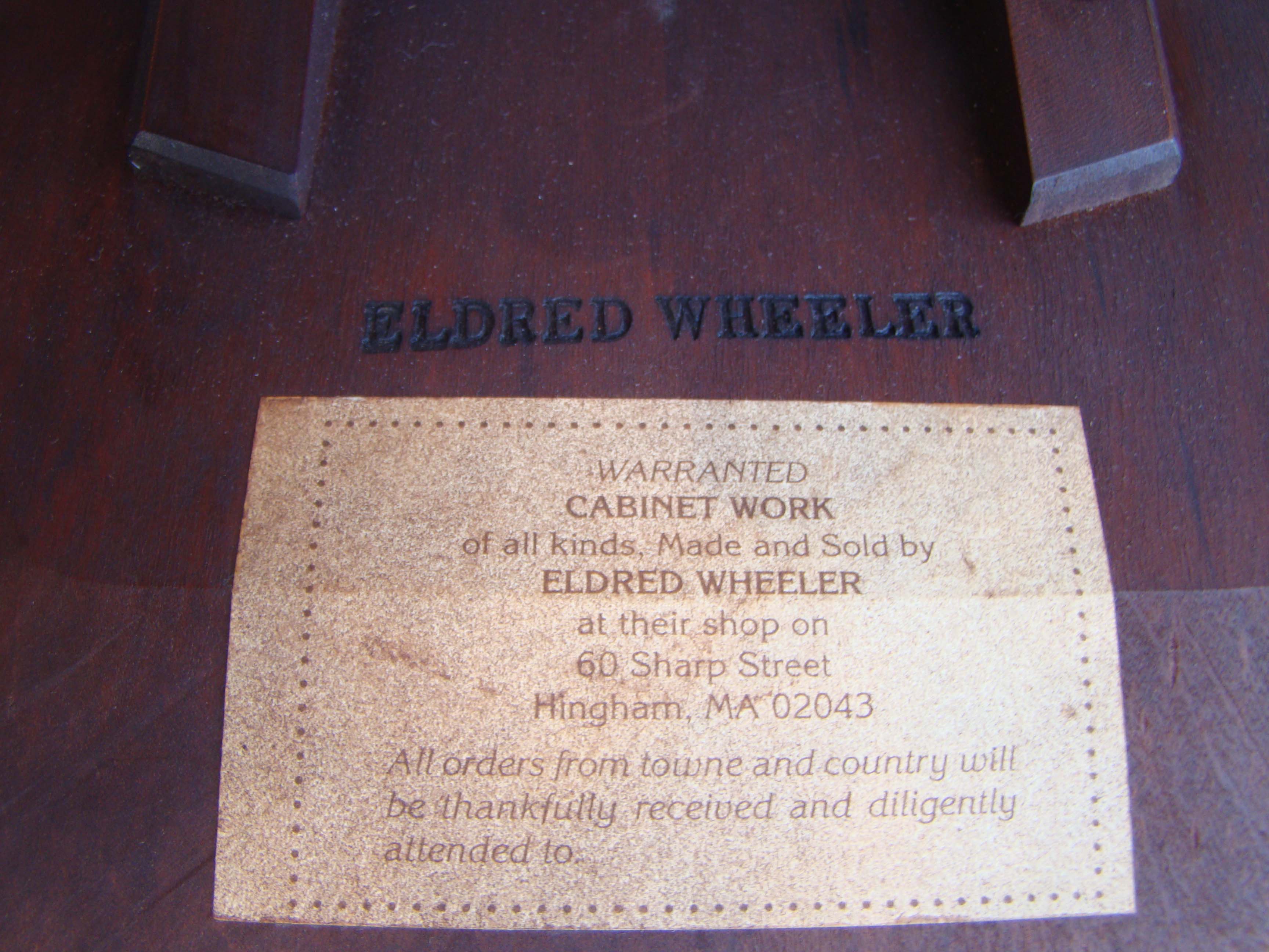 An attractive late 18th century 'style' cherry tilt-top candlestand made by Eldred Wheeler — image 3