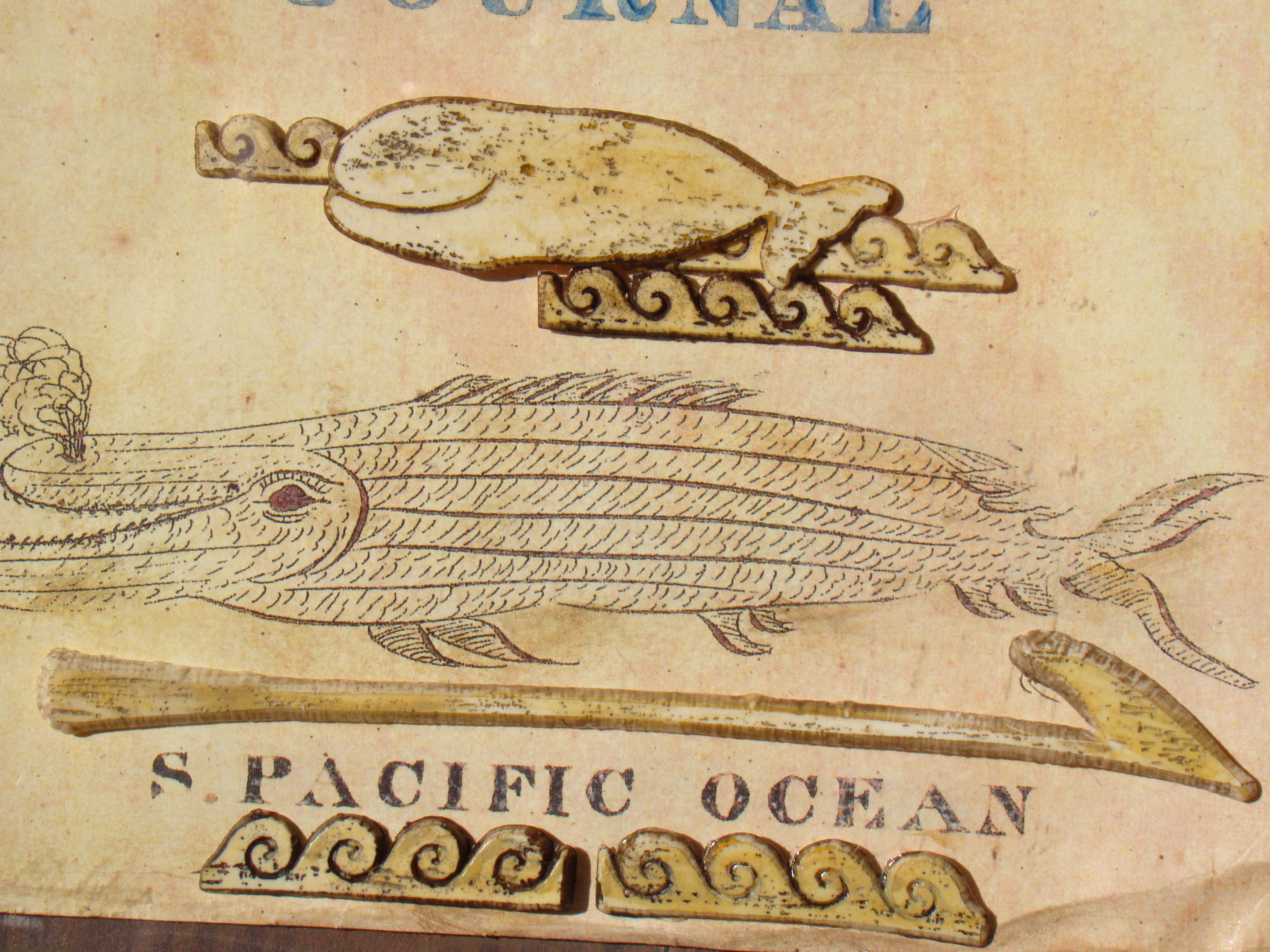 A FABULOUS CONTEMPORARY NEW BEDFORD WHALING JOURNAL SHADOW BOX created by Erik Erikson. — image 5