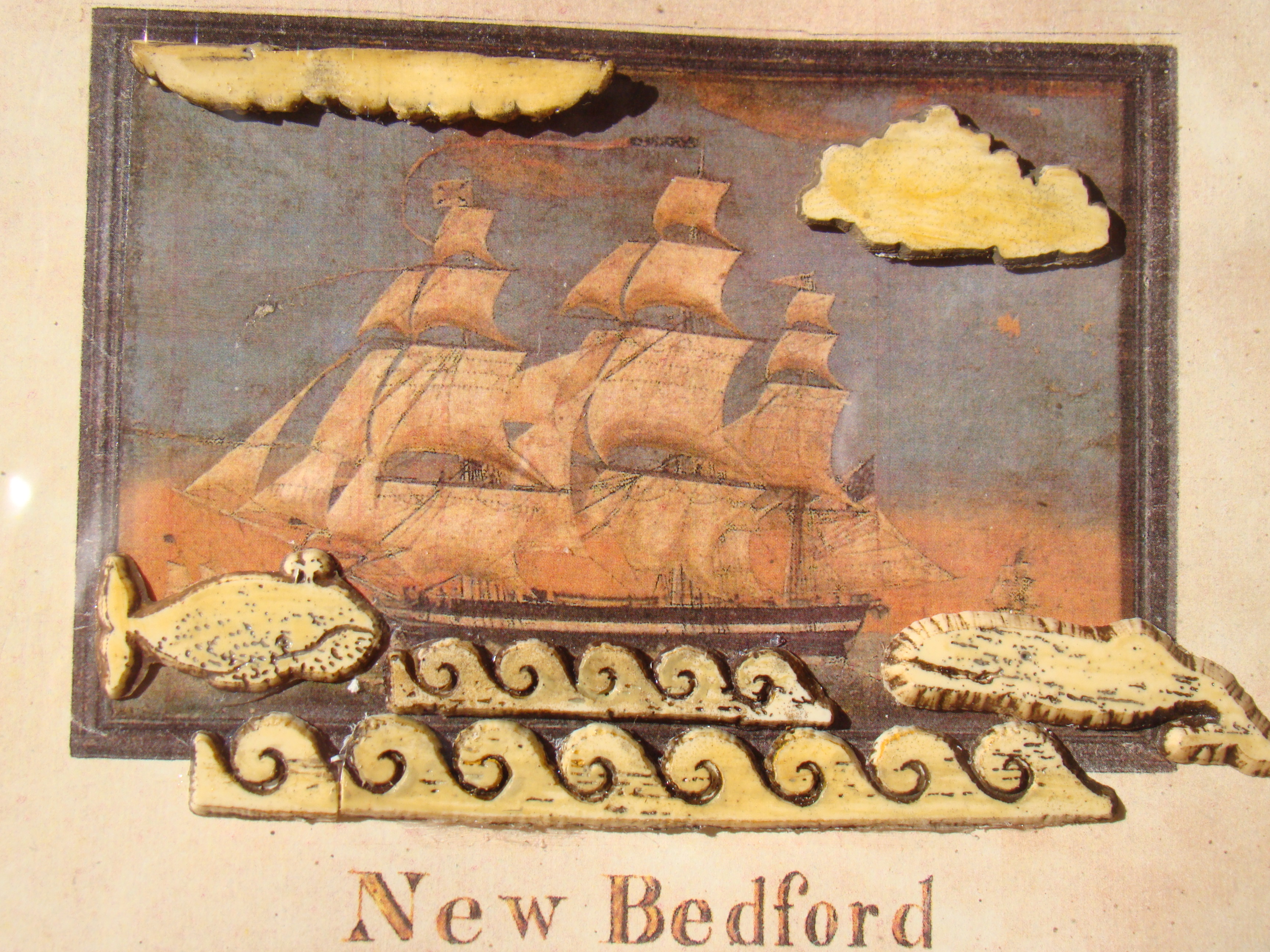 A FABULOUS CONTEMPORARY NEW BEDFORD WHALING JOURNAL SHADOW BOX created by Erik Erikson. — image 7