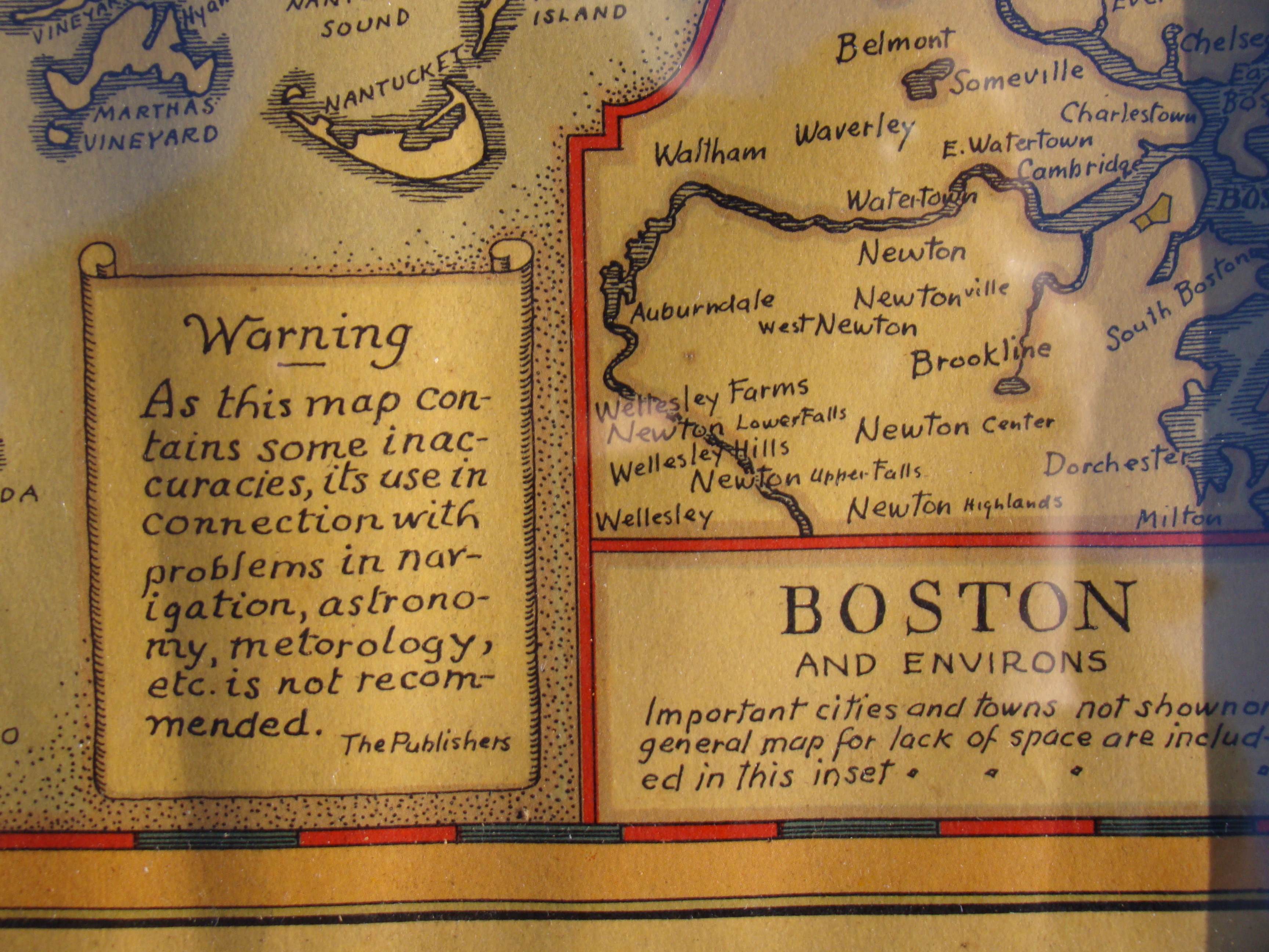 A map depicting a "Bostonian's Idea of the United States of America" published by Daniel Wallingford in 1936 — image 5