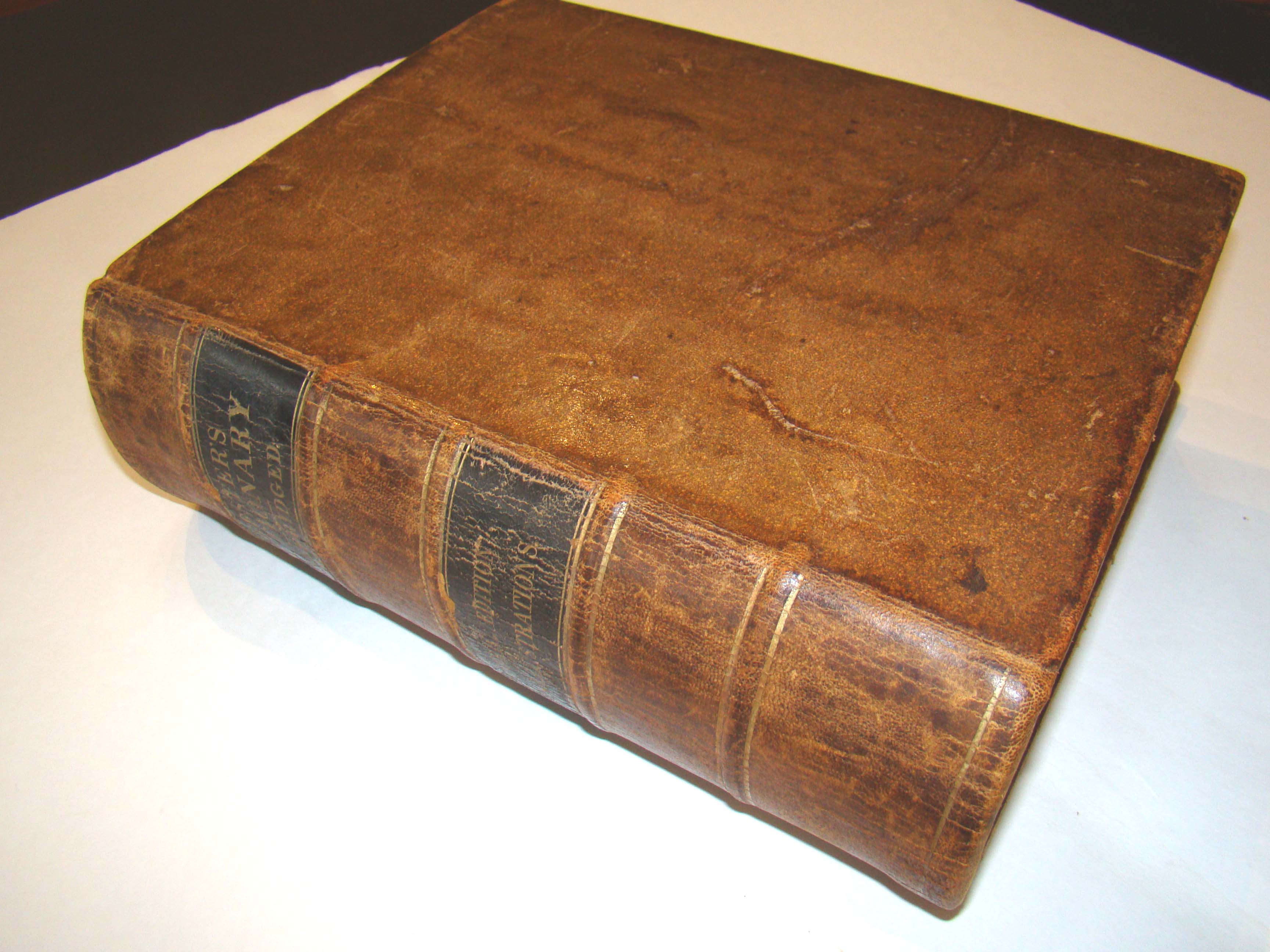 "WEBSTERS DICTIONARY unabridged pictorial edition published in 1861 — image 3