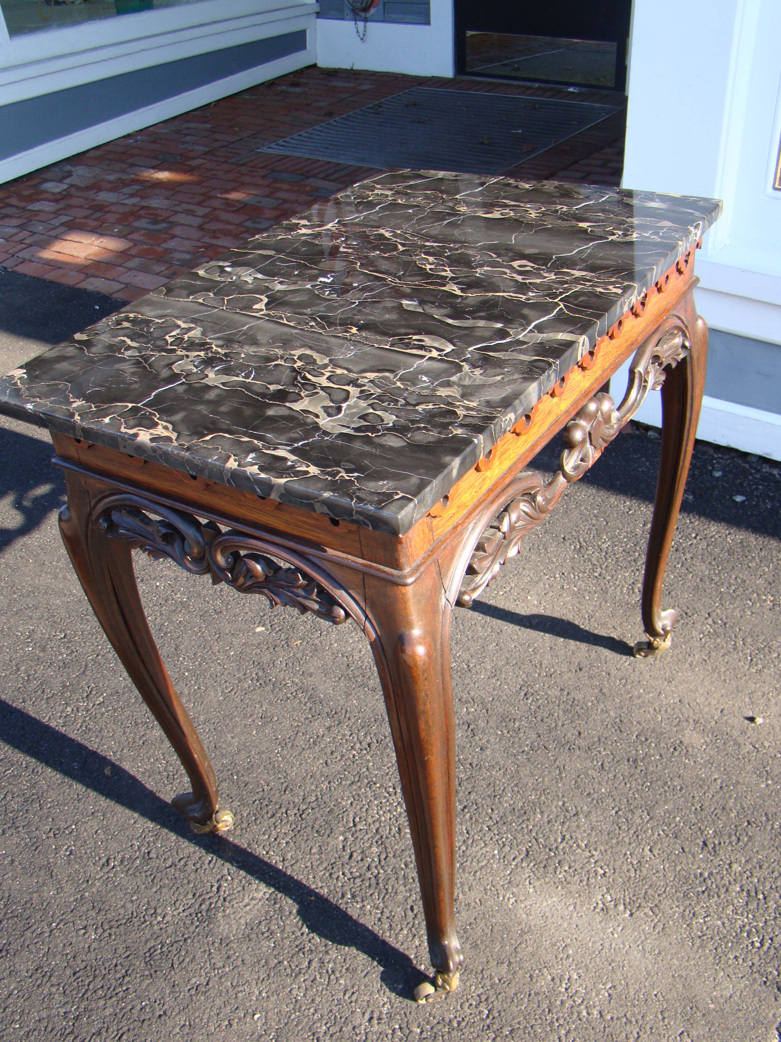 An attractive 19th century marble top table — image 4