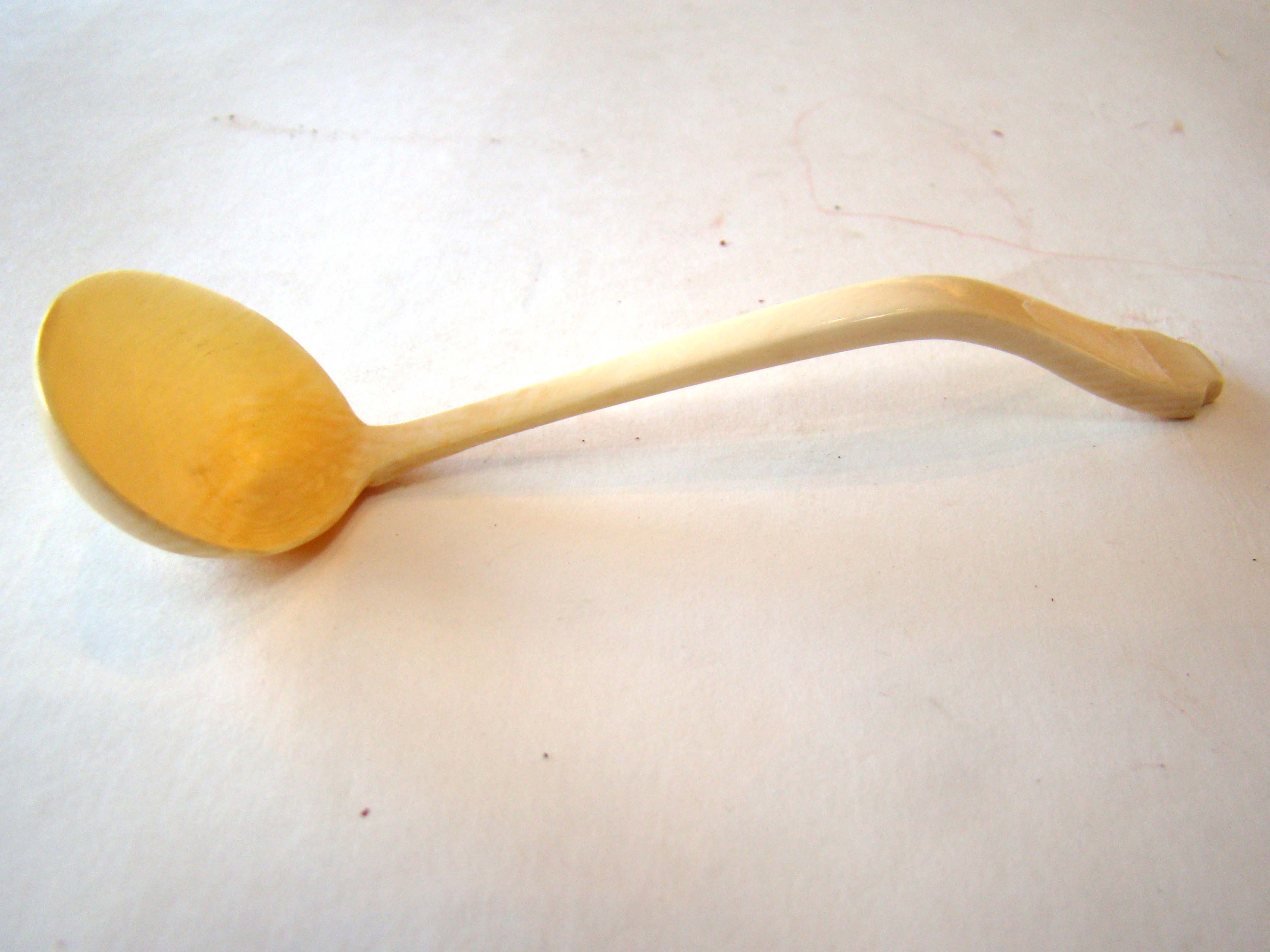 A rare 19th century whalebone ladle