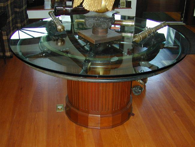 Custom Designed Antique Ship's Wheel Breakfast or Dining Table