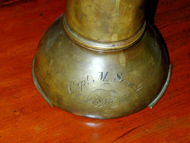 Historic Antique Clipper Ship Captain's Speaking Trumpet Dated 1849 — image 2