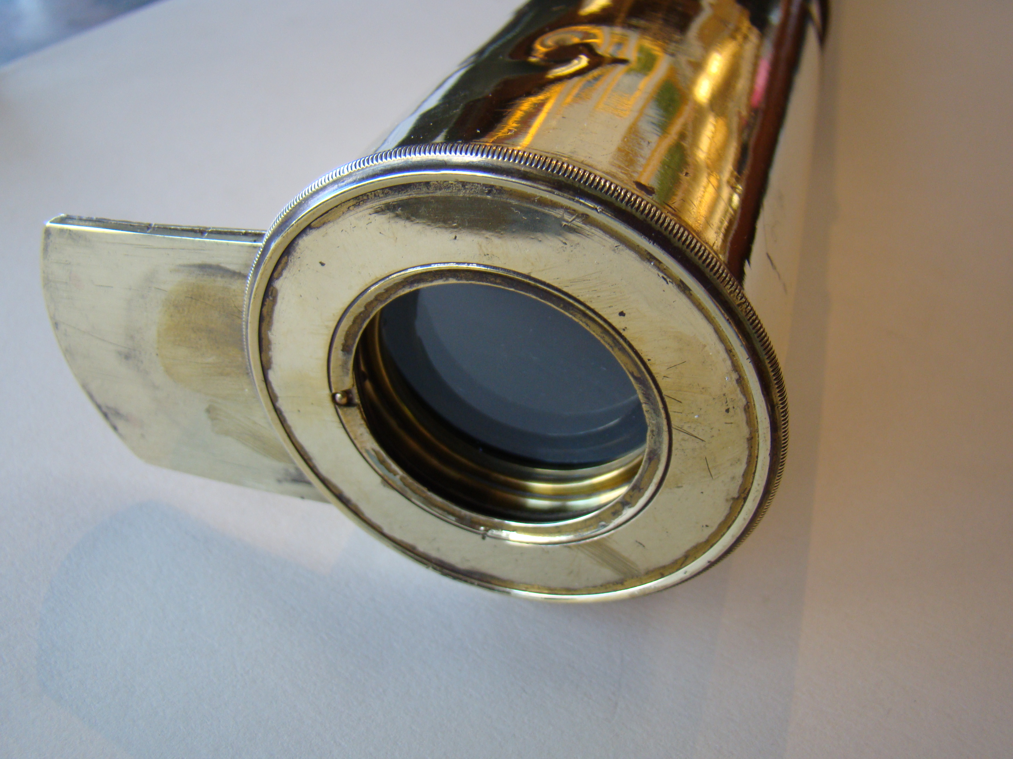 A fine 19th century French single-draw Captain's telescope with inscription circa 1860 — image 2