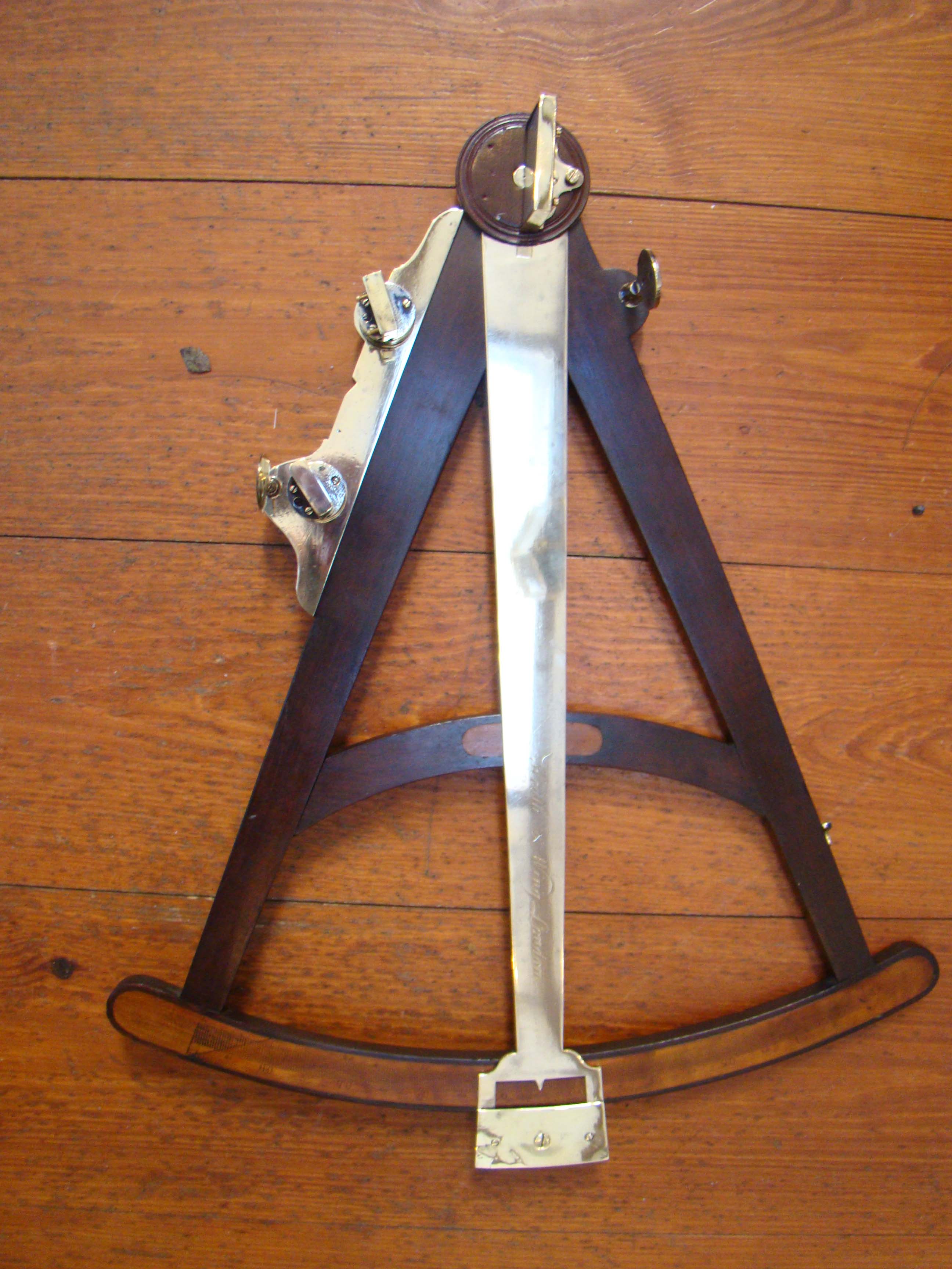 A fine and RARE Mariner's Octant made in London between 1751-1771 by Thomas Heath & Tycho Wing