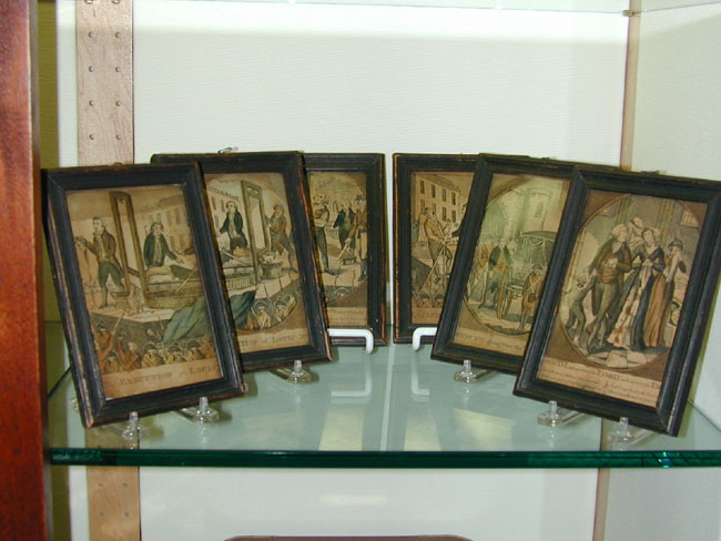 A Rare Set of  6 Engravings Showing the Execution of King Louis XVI of France in 1793