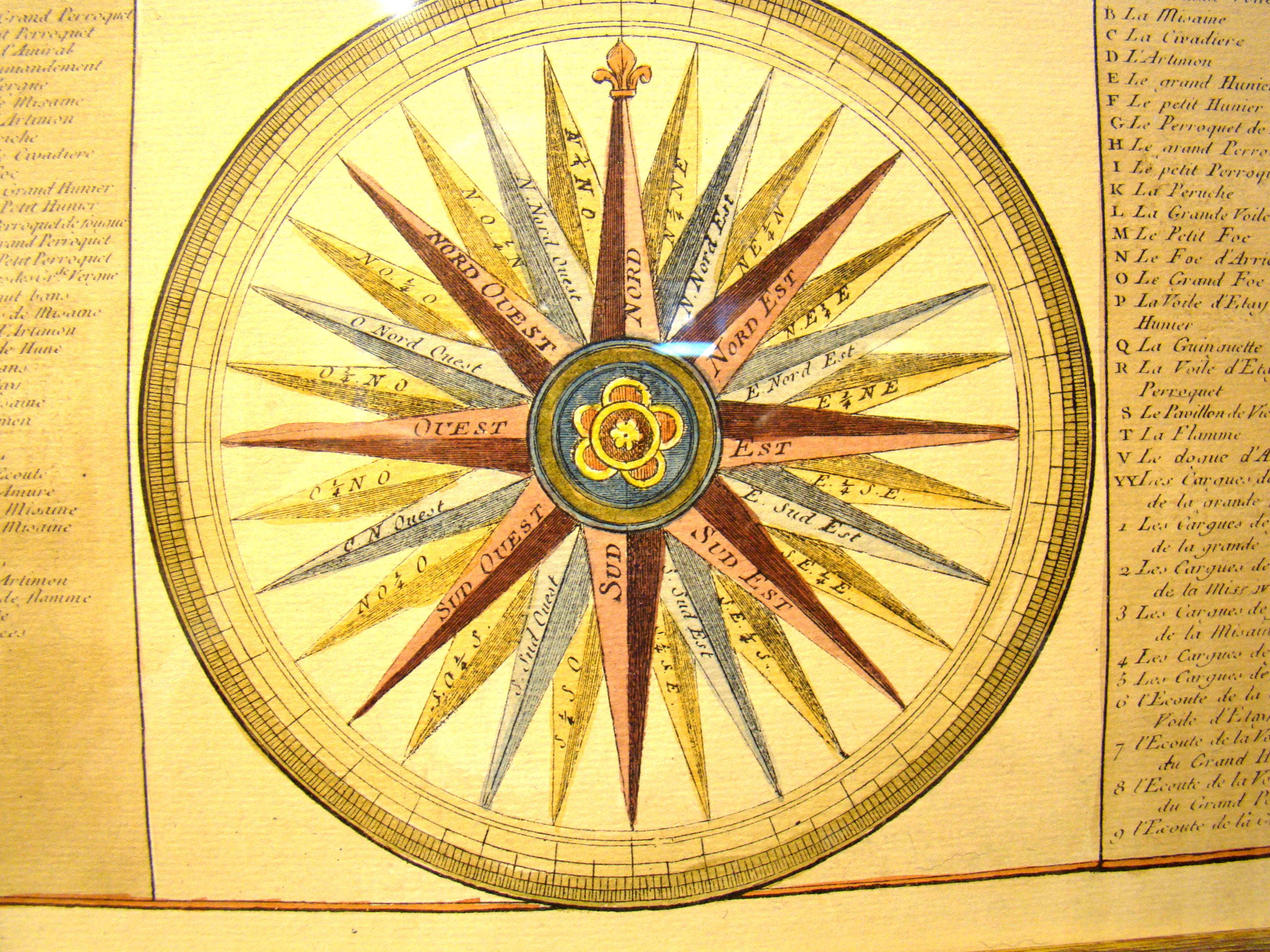 A beautiful 20th century print of the famous French naval map originally published in 1782 — image 3