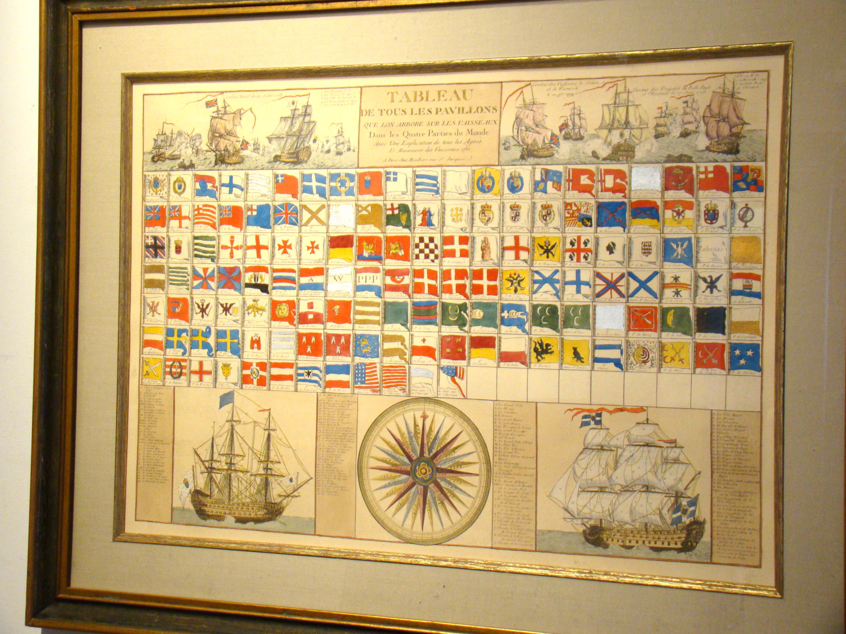 A beautiful 20th century print of the famous French naval map originally published in 1782 — image 5