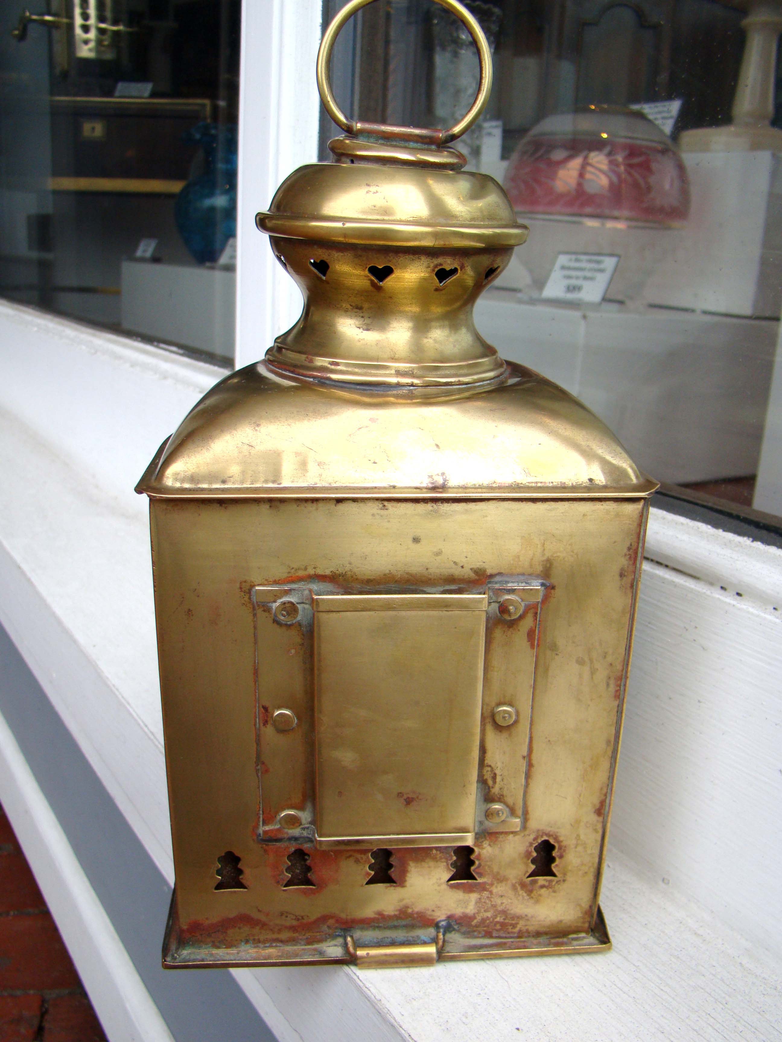 A fine vintage combination port & starboard lamp circa 1890-1910 — image 3