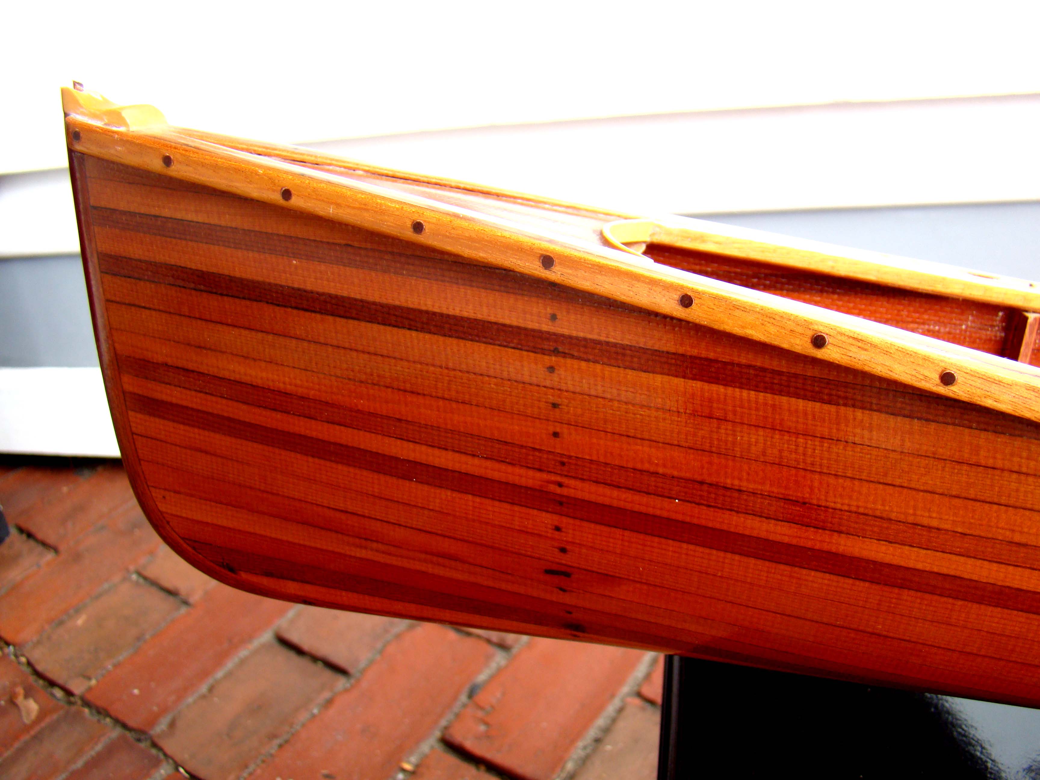 A fabulous scratch-built contemporary scale model of a canoe 43" long — image 6