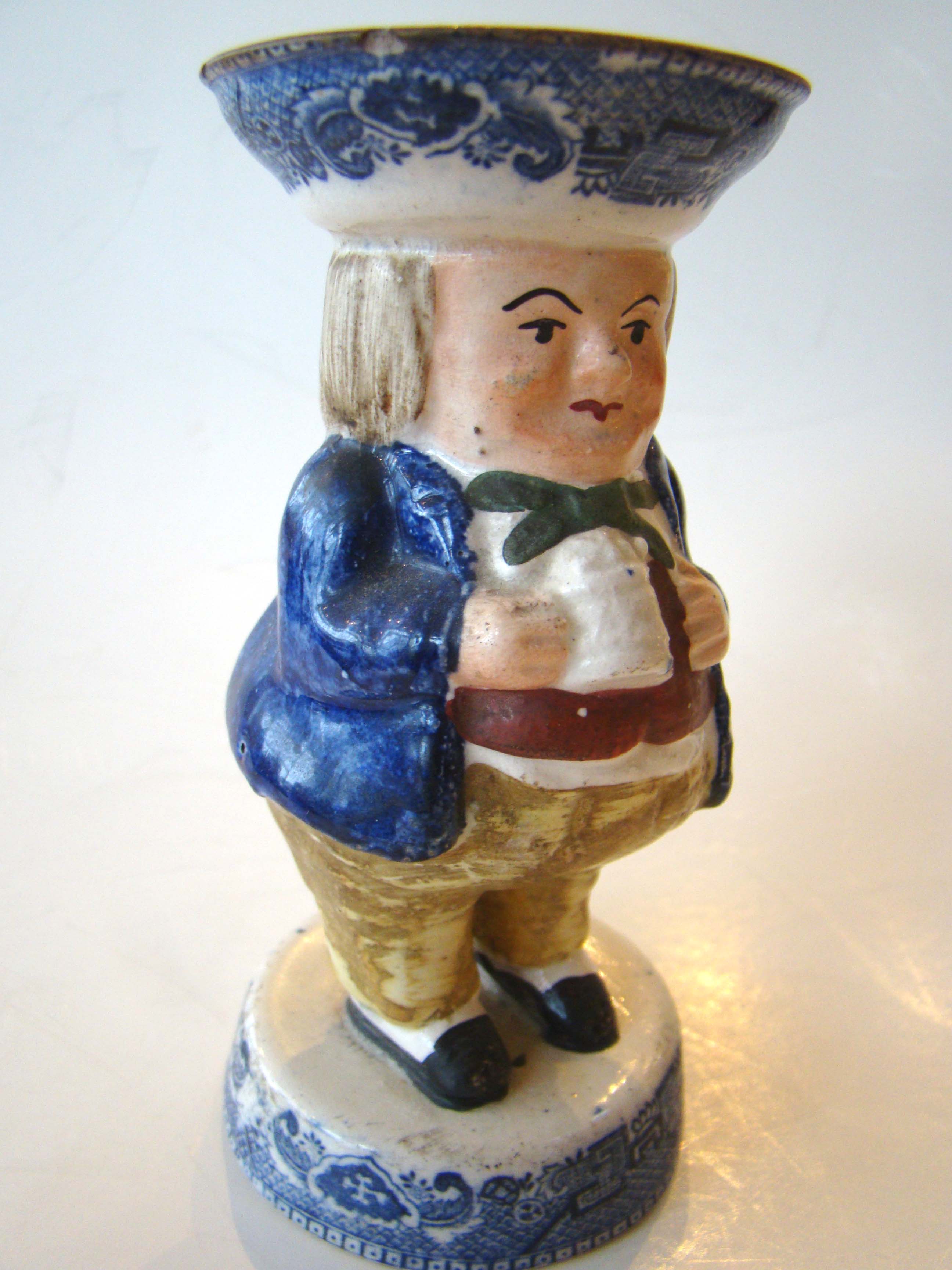 A fine and rare collection of four late 18th or early 19th century hand painted English Toby tablewares. — image 2