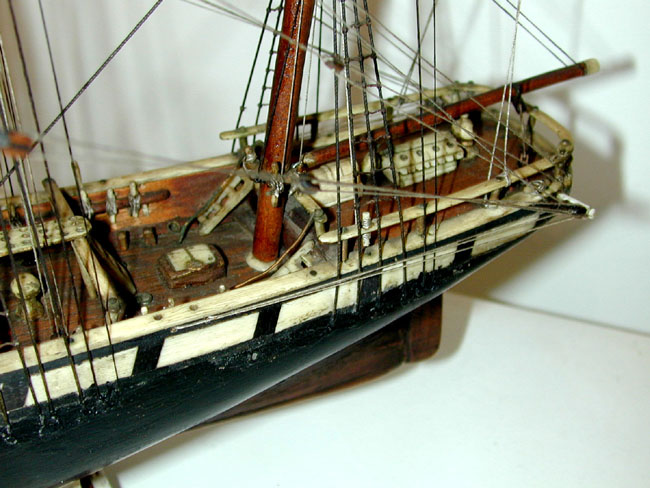 Fine 19th Century Sailor-Made Ship Model With Whalebone Fittings Circa 1860 — image 5