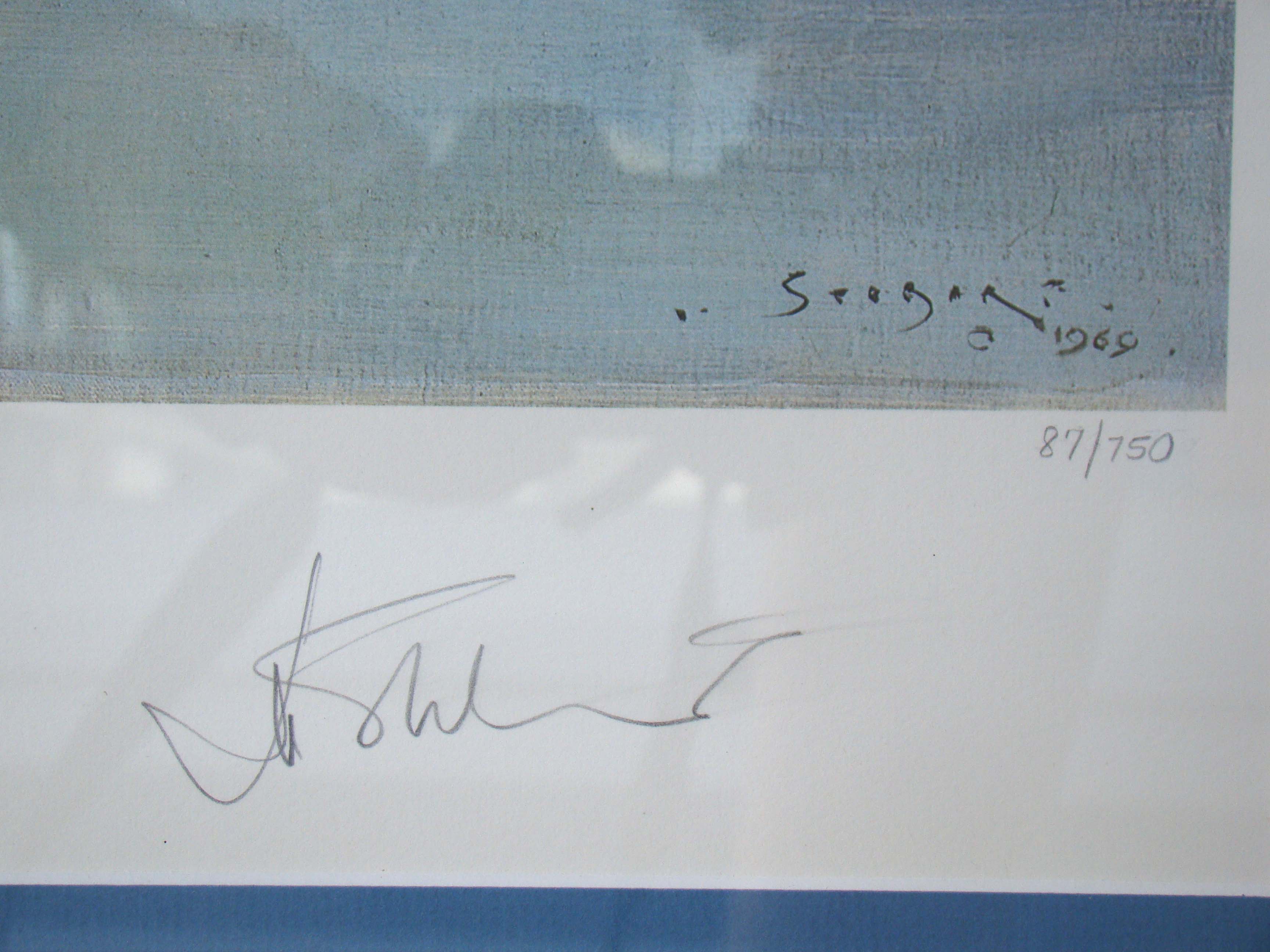 A fine limited edition John Stobart signed print titled "The Bark W. B. Flint" at East Boston — image 3
